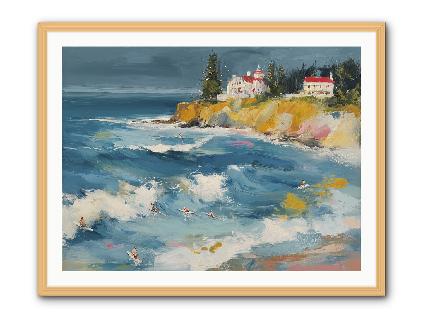 Drama in Motion -- Framed Print - Natural 40x30