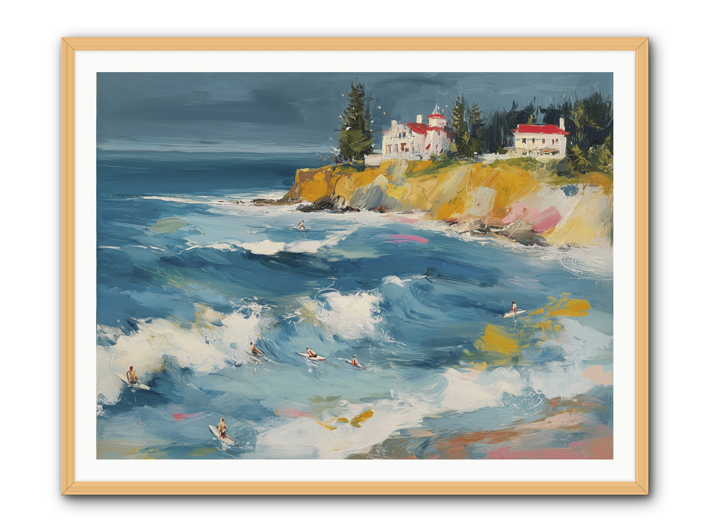 Drama in Motion -- Framed Print - Natural 48x36