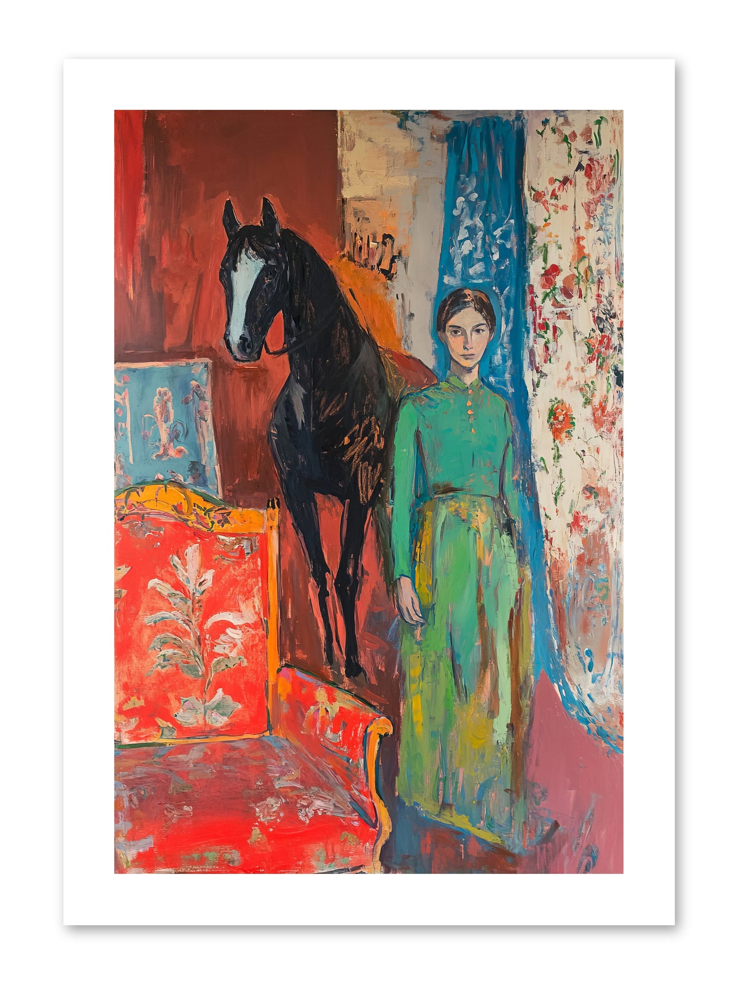 Drawing Room Guest -- Paper Print 10x15