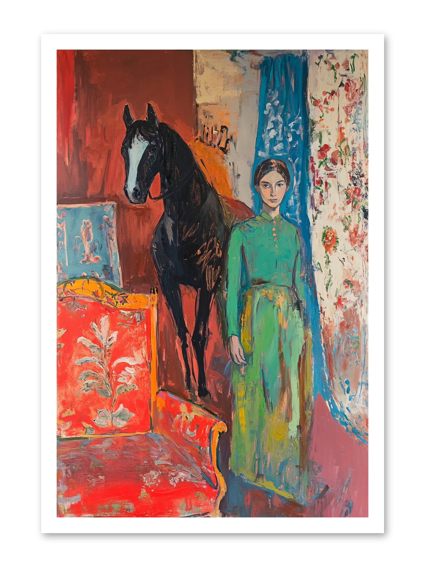 Drawing Room Guest -- Paper Print 20x30