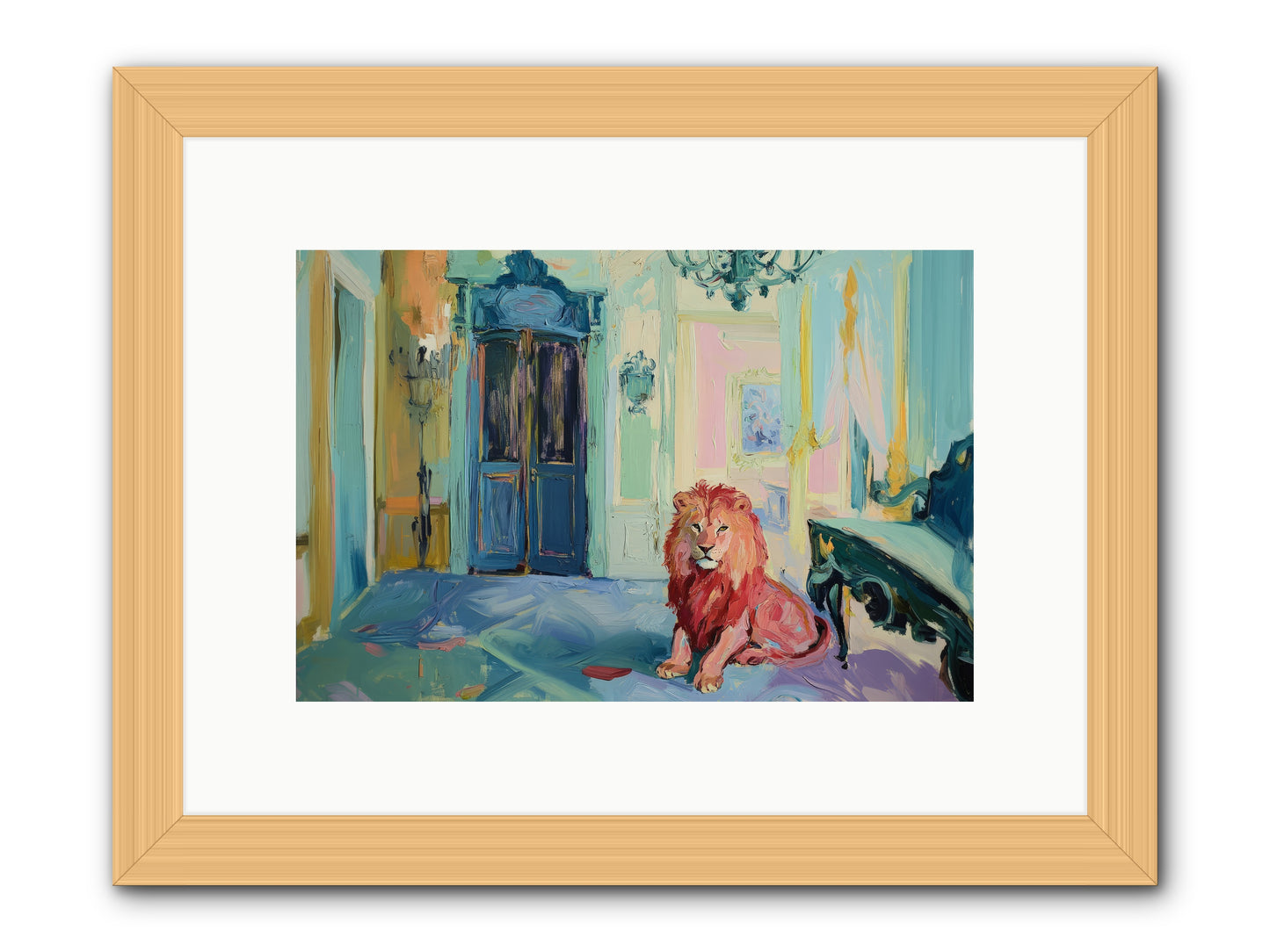 Drawing Room Monarch -- Framed Print - Natural 12x8