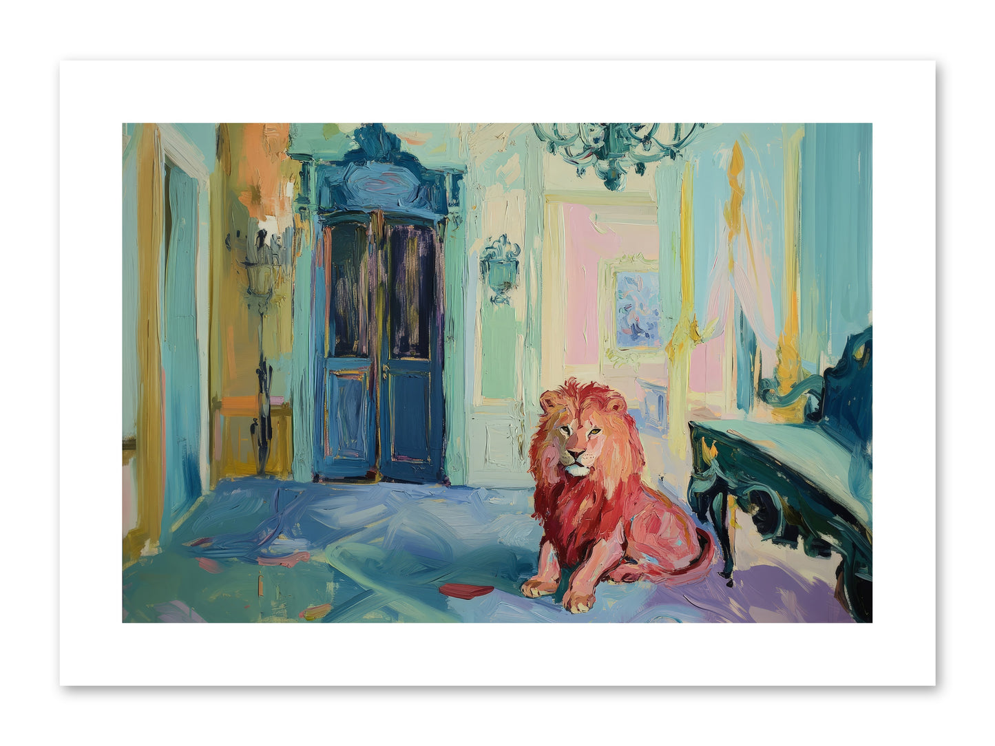 Drawing Room Monarch -- Loose Canvas Print 12x8