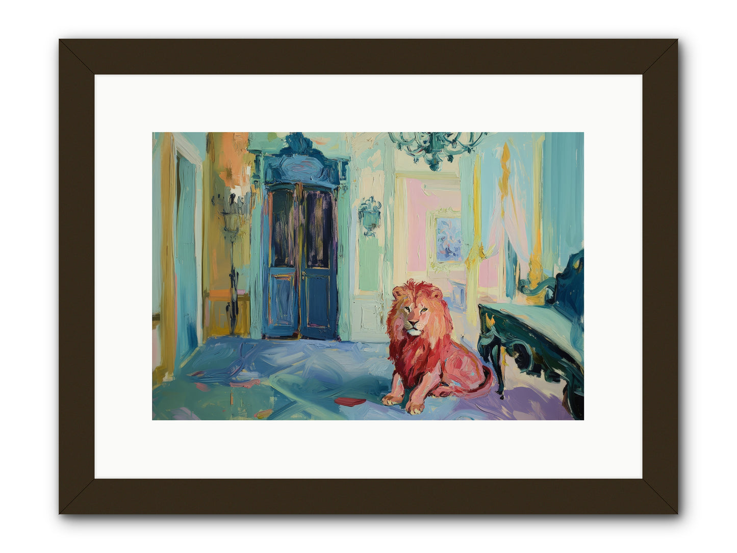 Drawing Room Monarch -- Framed Print - Black 15x10