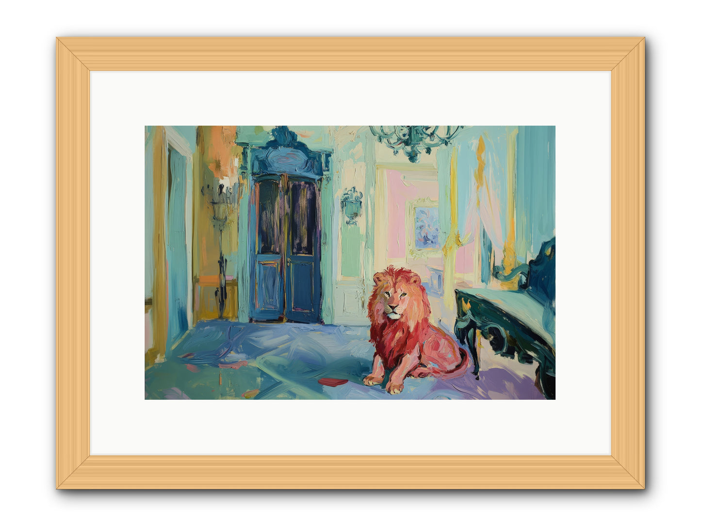 Drawing Room Monarch -- Framed Print - Natural 15x10