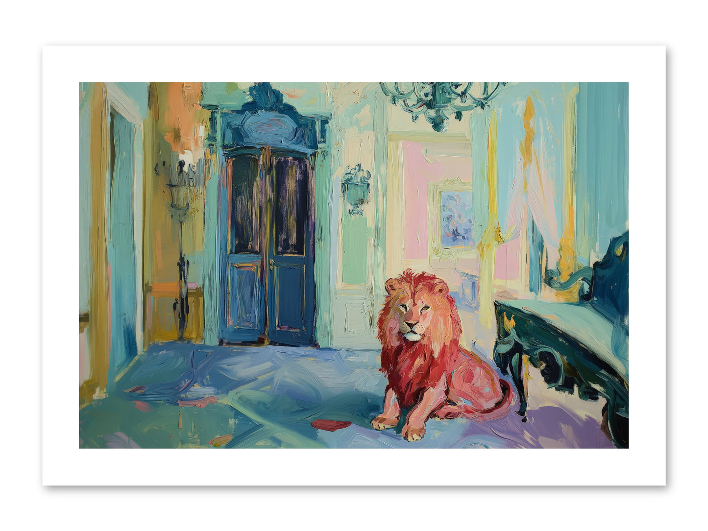 Drawing Room Monarch -- Loose Canvas Print 15x10