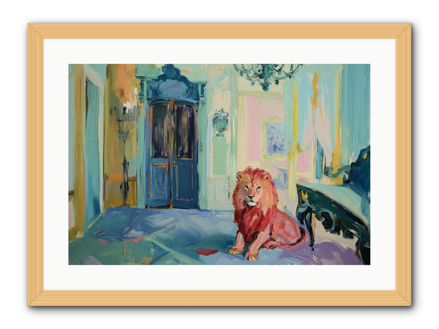 Drawing Room Monarch -- Framed Print - Natural 24x16