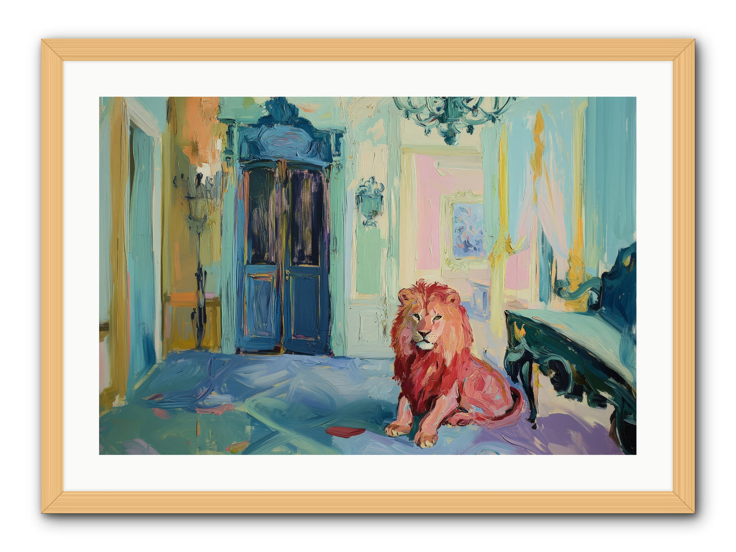 Drawing Room Monarch -- Framed Print - Natural 30x20
