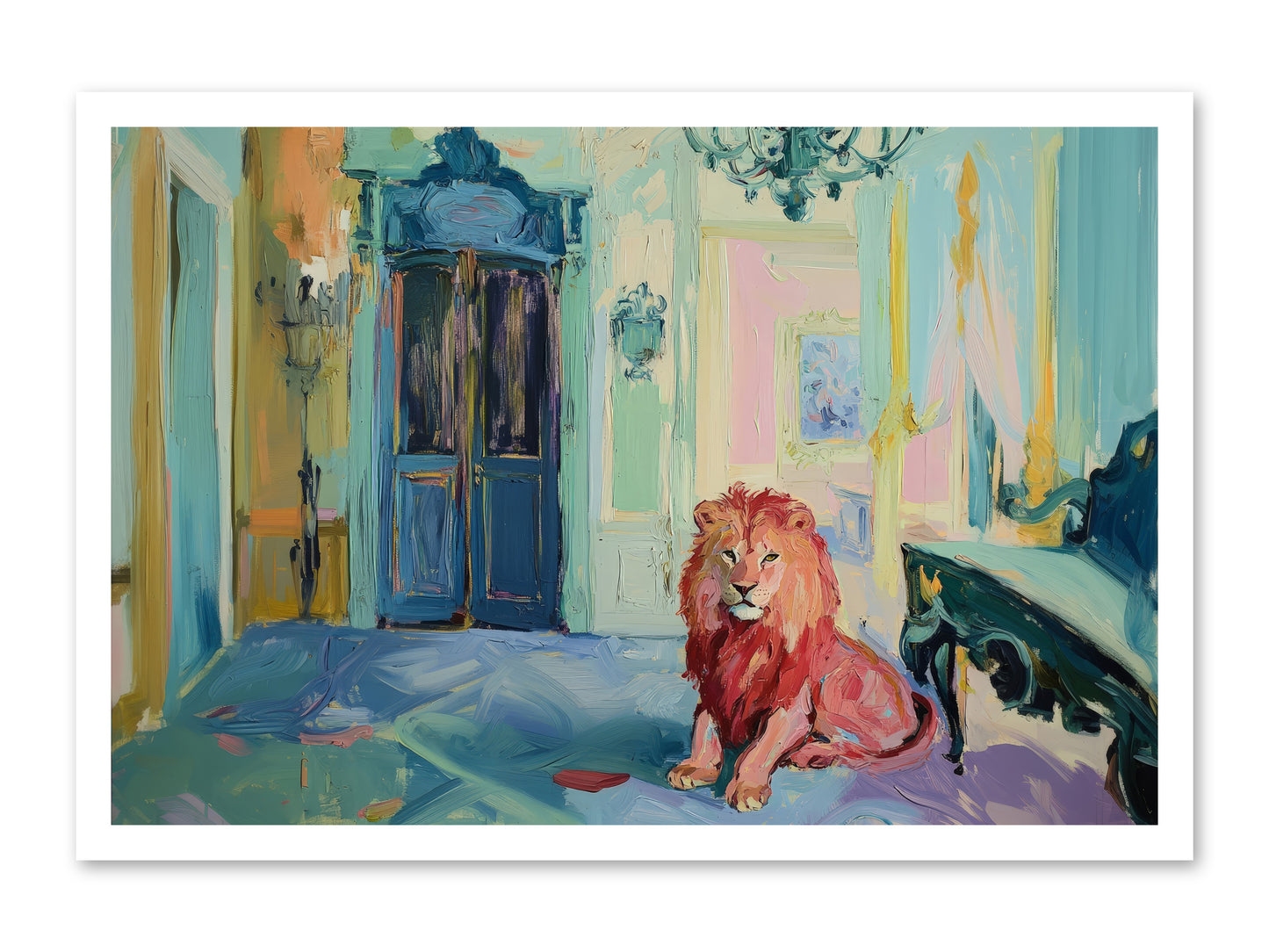 Drawing Room Monarch -- Loose Canvas Print 30x20