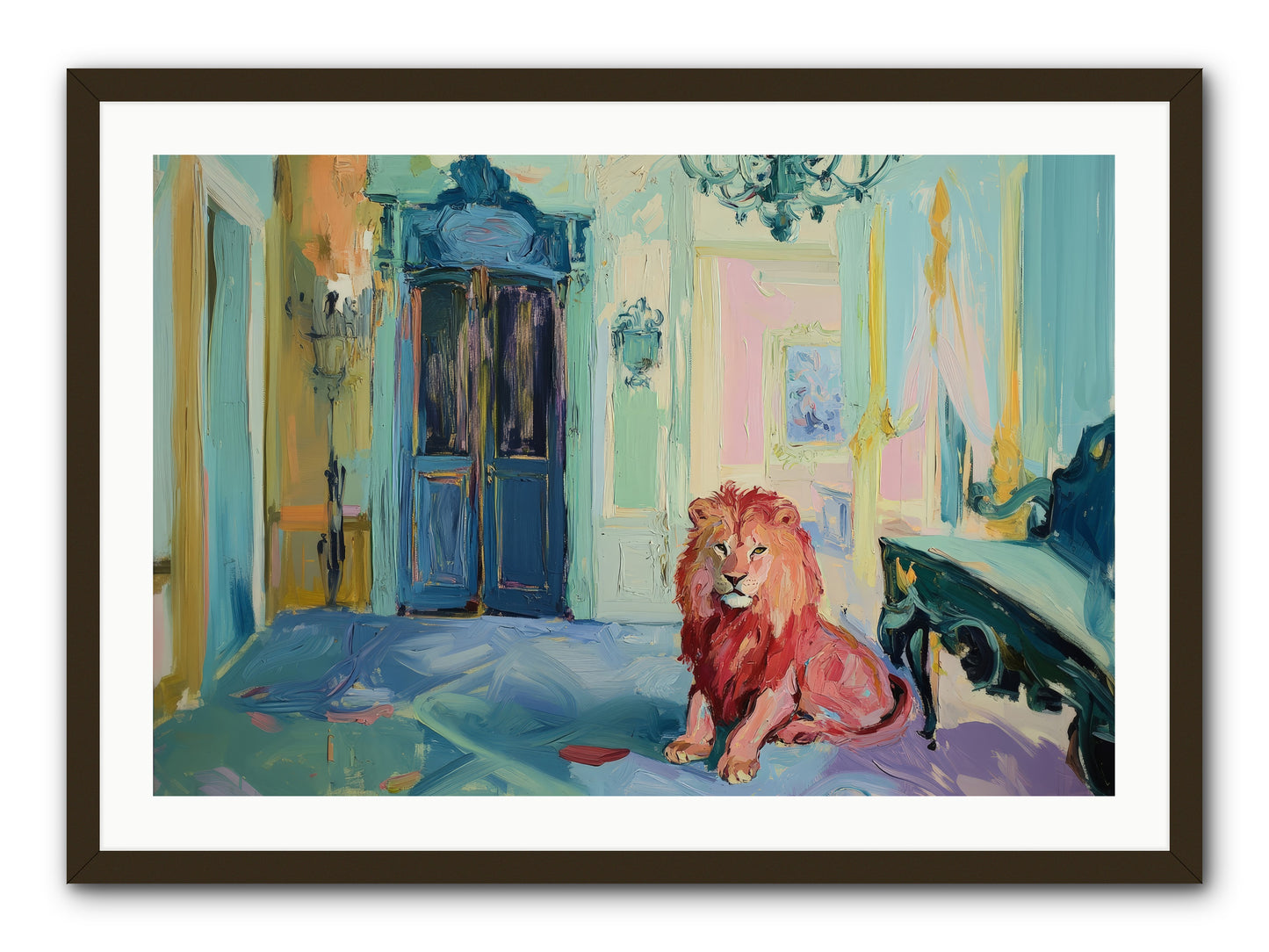 Drawing Room Monarch -- Framed Print - Black 36x24