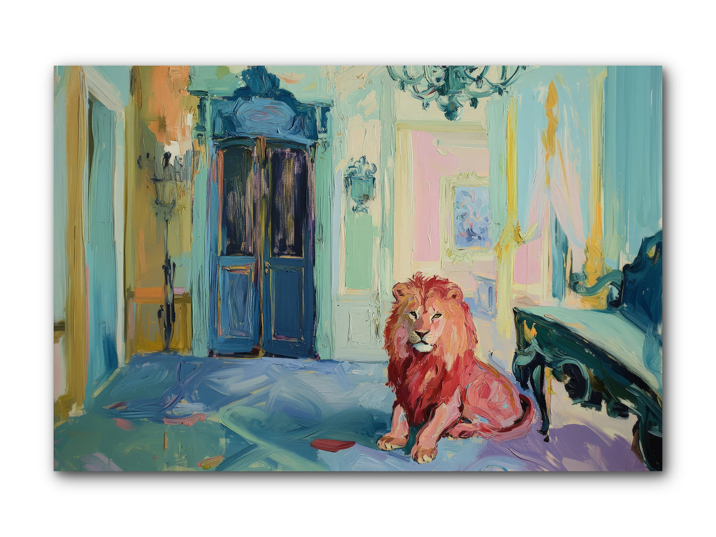 Drawing Room Monarch -- Wrapped Canvas 12x8