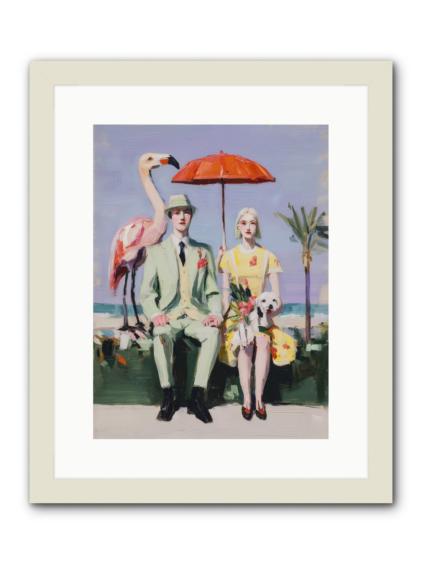 Dream State Doubt -- Framed Print - White 12x16