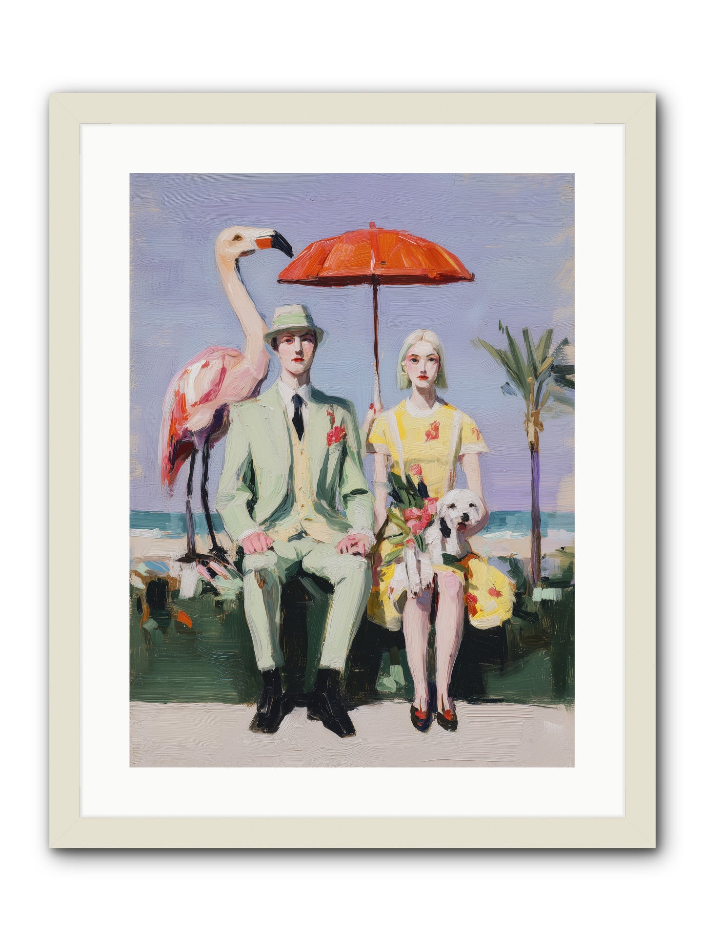 Dream State Doubt -- Framed Print - White 18x24