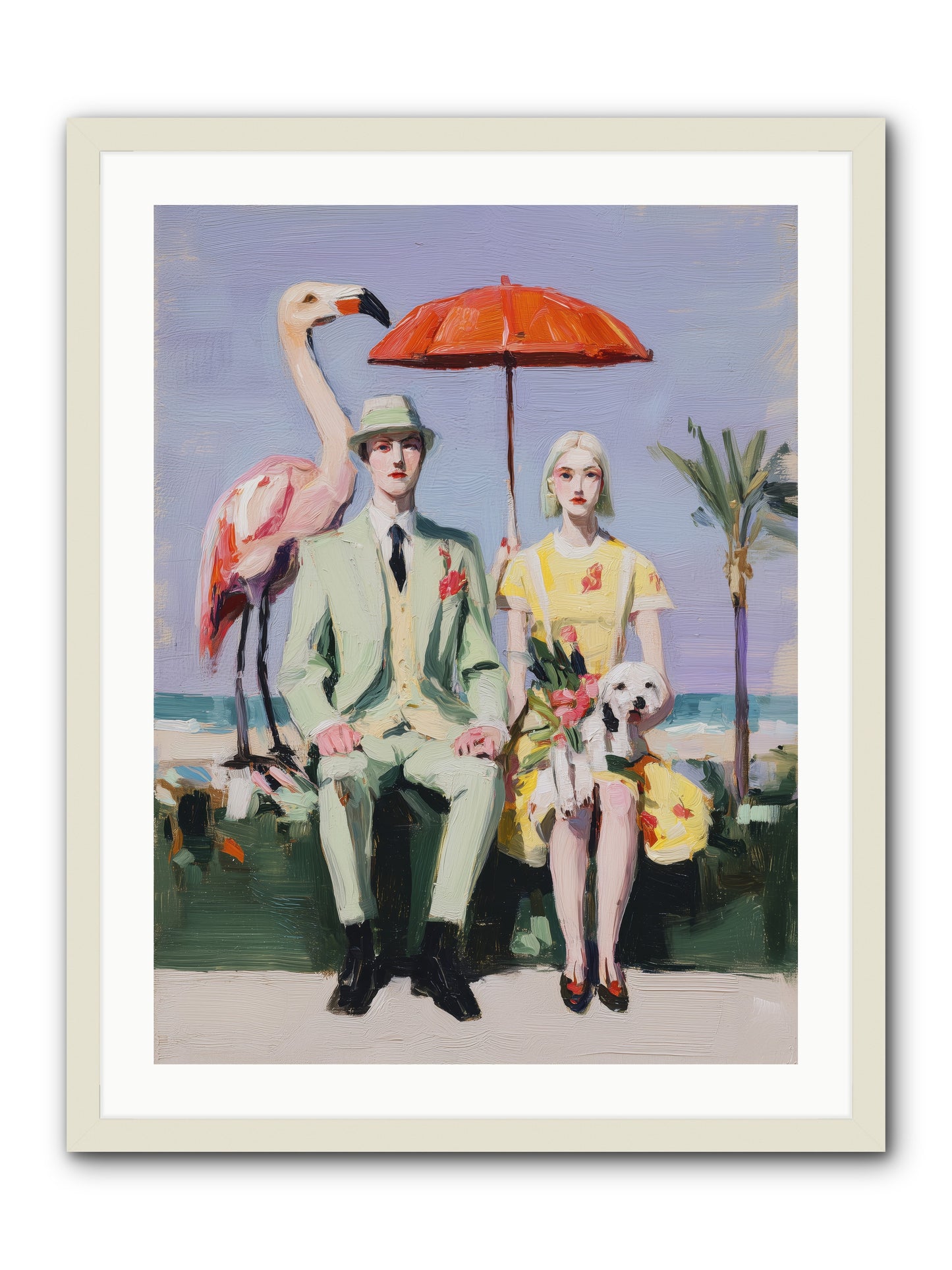 Dream State Doubt -- Framed Print - White 24x32