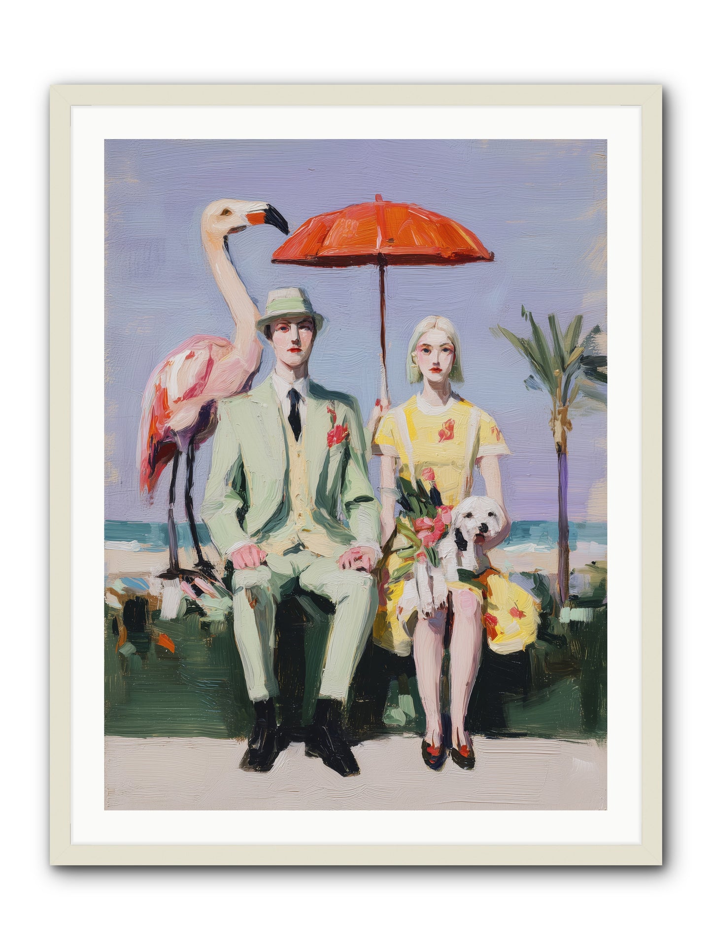 Dream State Doubt -- Framed Print - White 30x40
