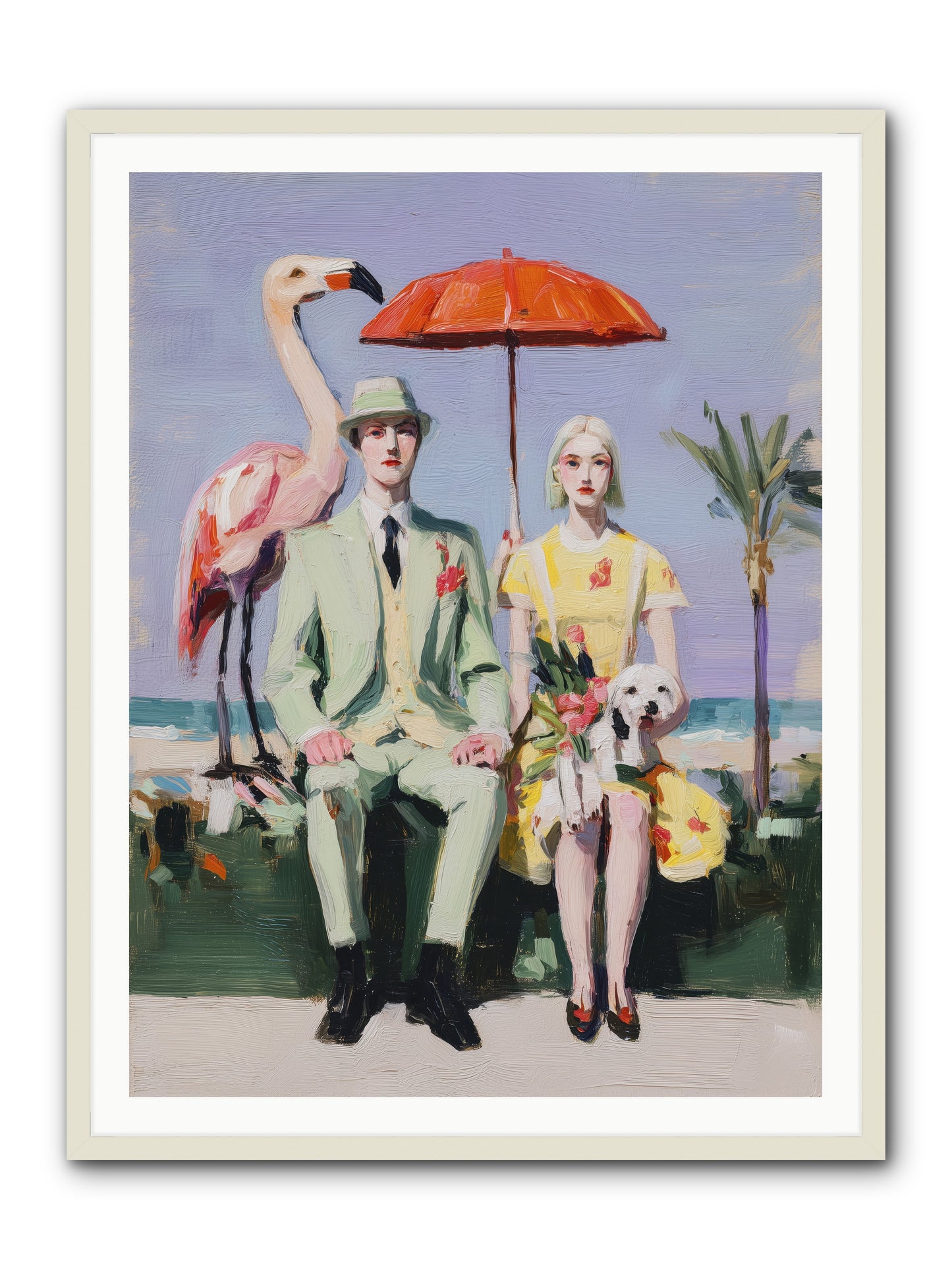 Dream State Doubt -- Framed Print - White 36x48