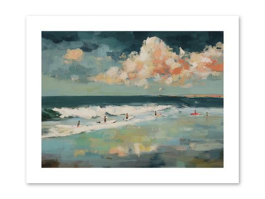 Dream State Surfing -- Paper Print 12x9