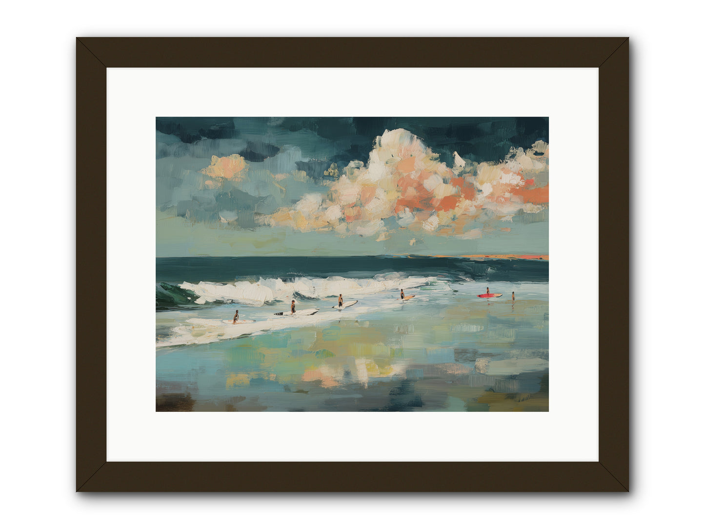 Dream State Surfing -- Framed Print - Black 16x12