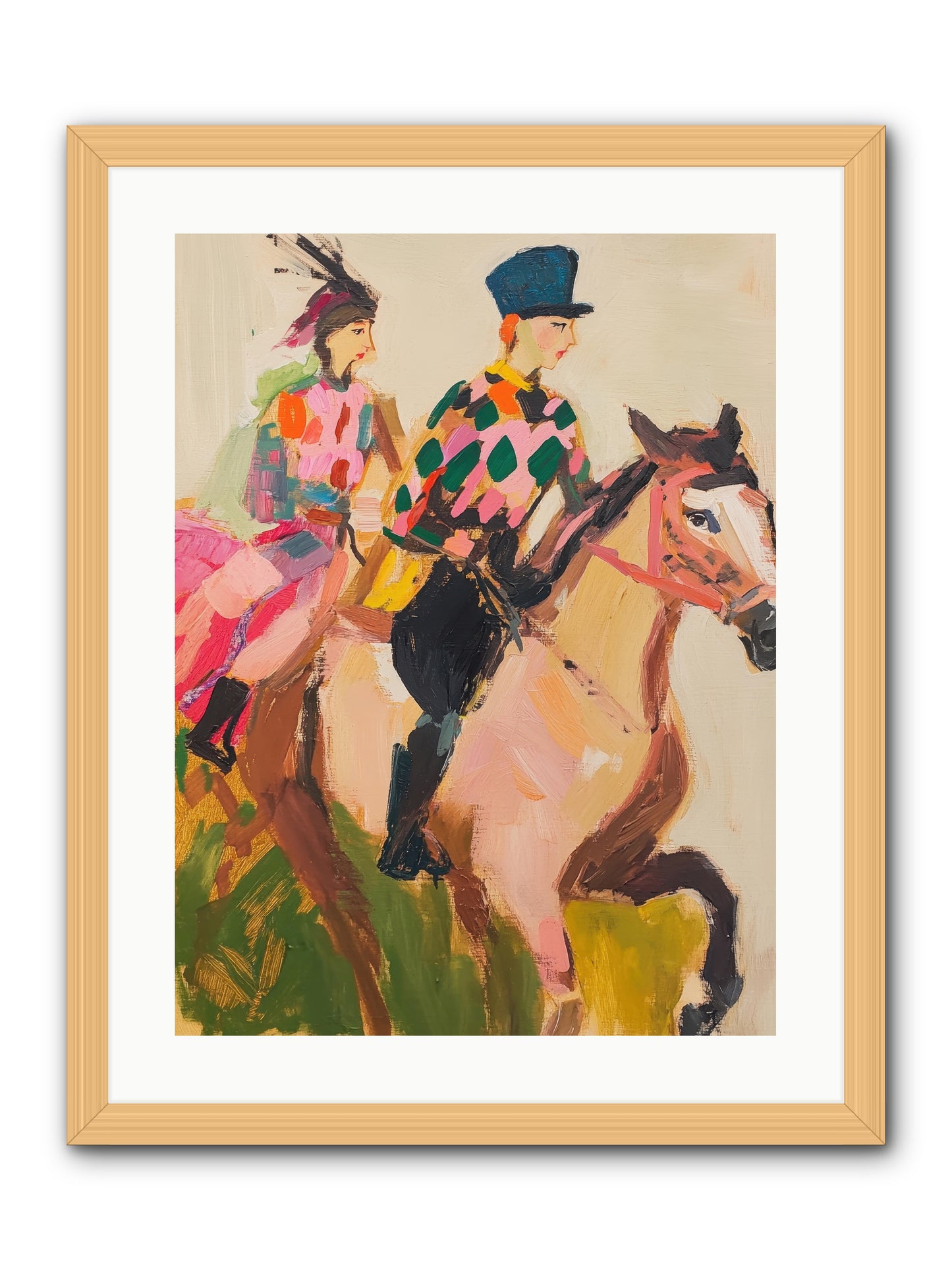 Dreamer's Canter No.1 -- Framed Print - Natural 18x24