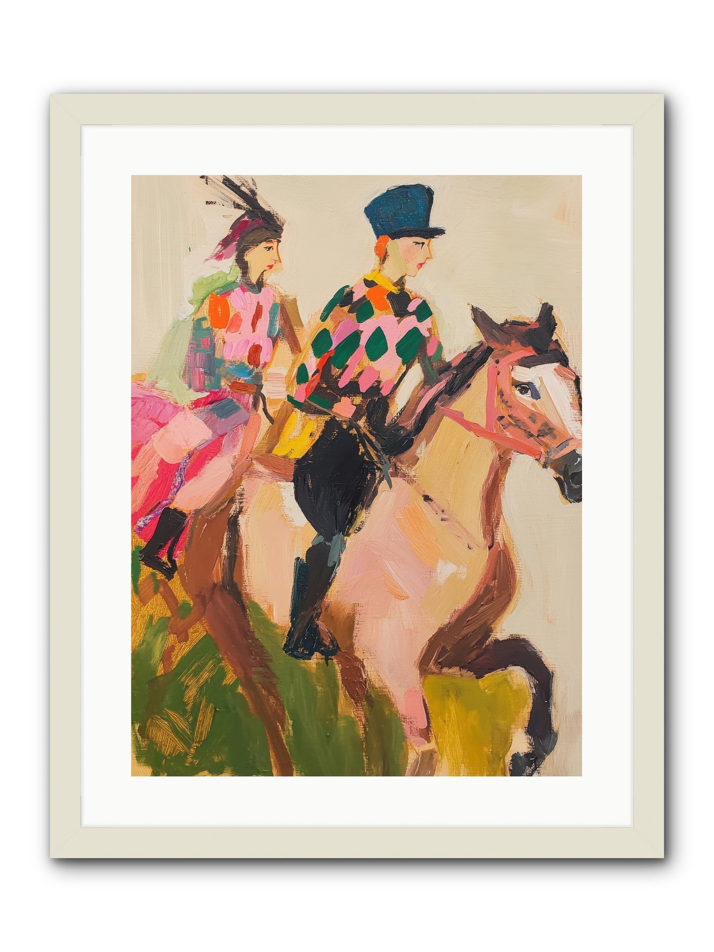 Dreamer's Canter No.1 -- Framed Print - White 18x24