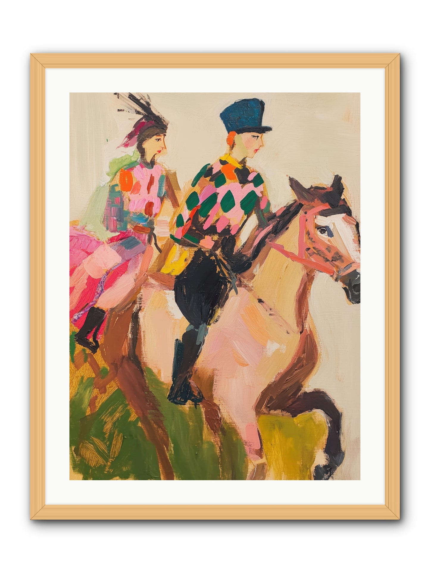 Dreamer's Canter No.1 -- Framed Print - Natural 24x32