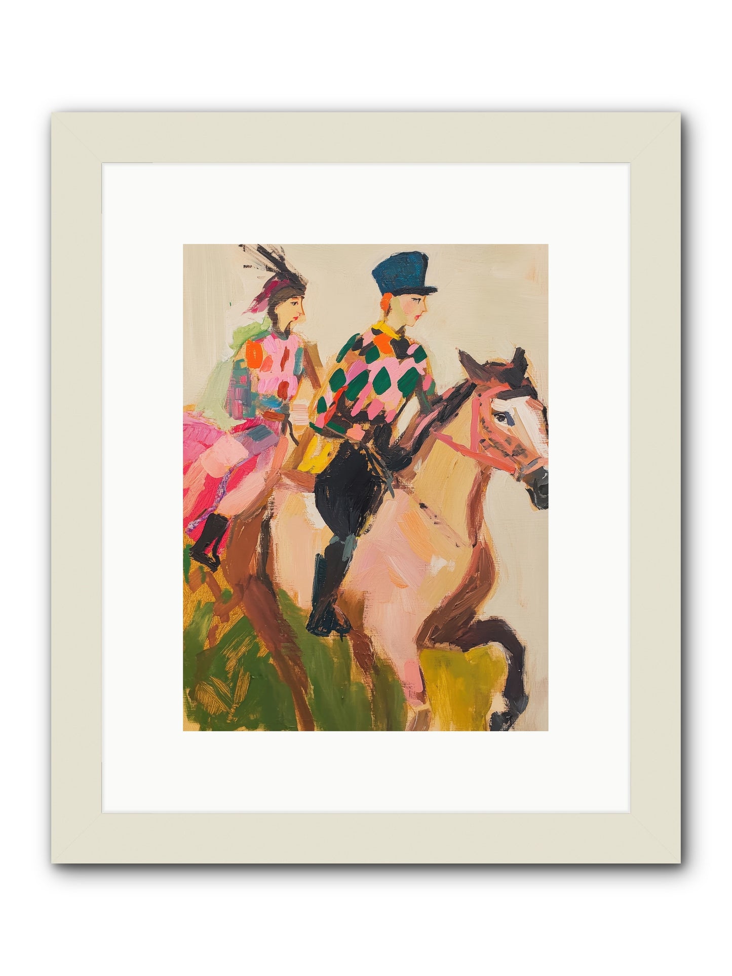 Dreamer's Canter No.1 -- Framed Print - White 9x12
