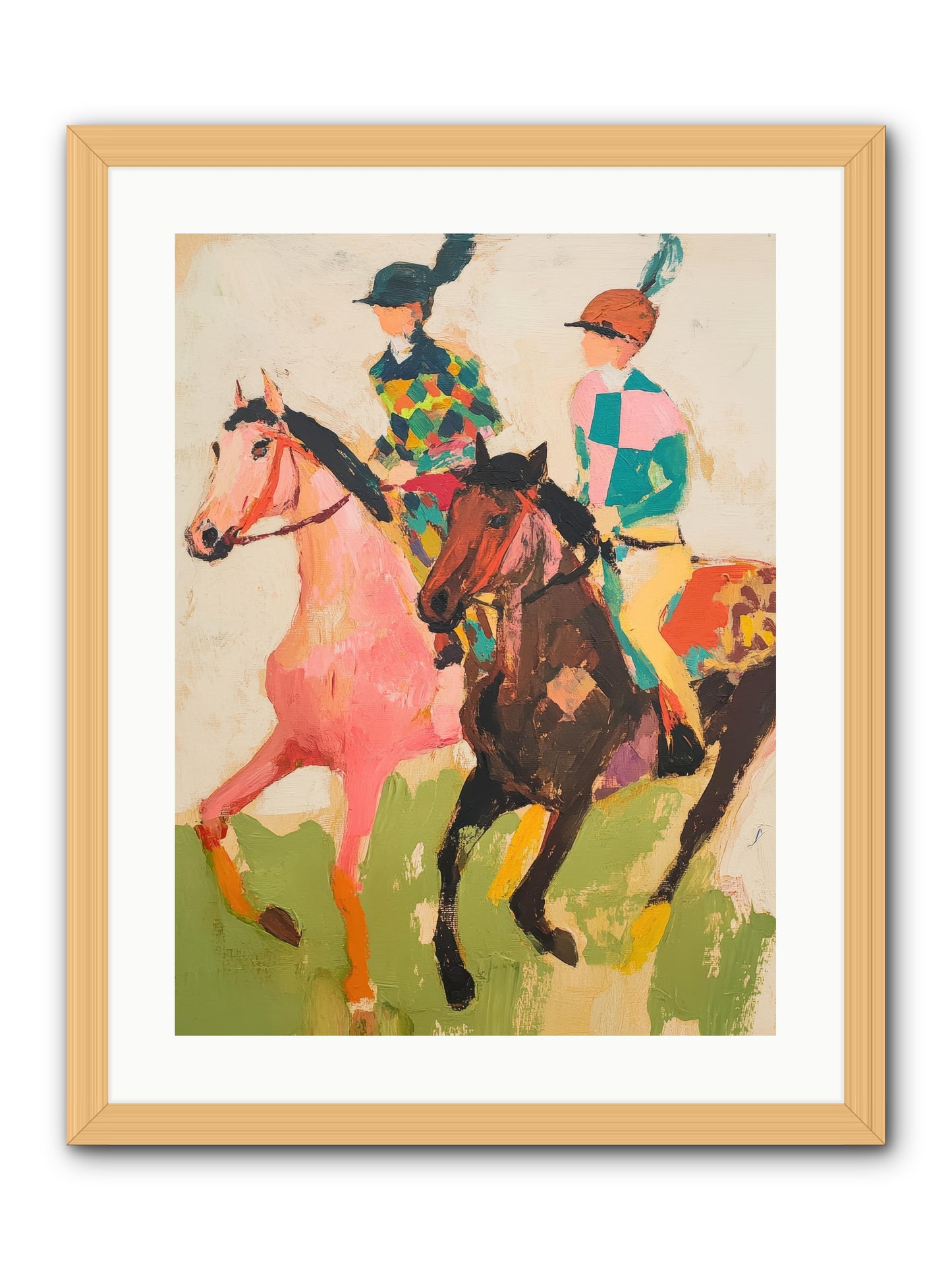 Dreamer's Canter No.2 -- Framed Print - Natural 18x24
