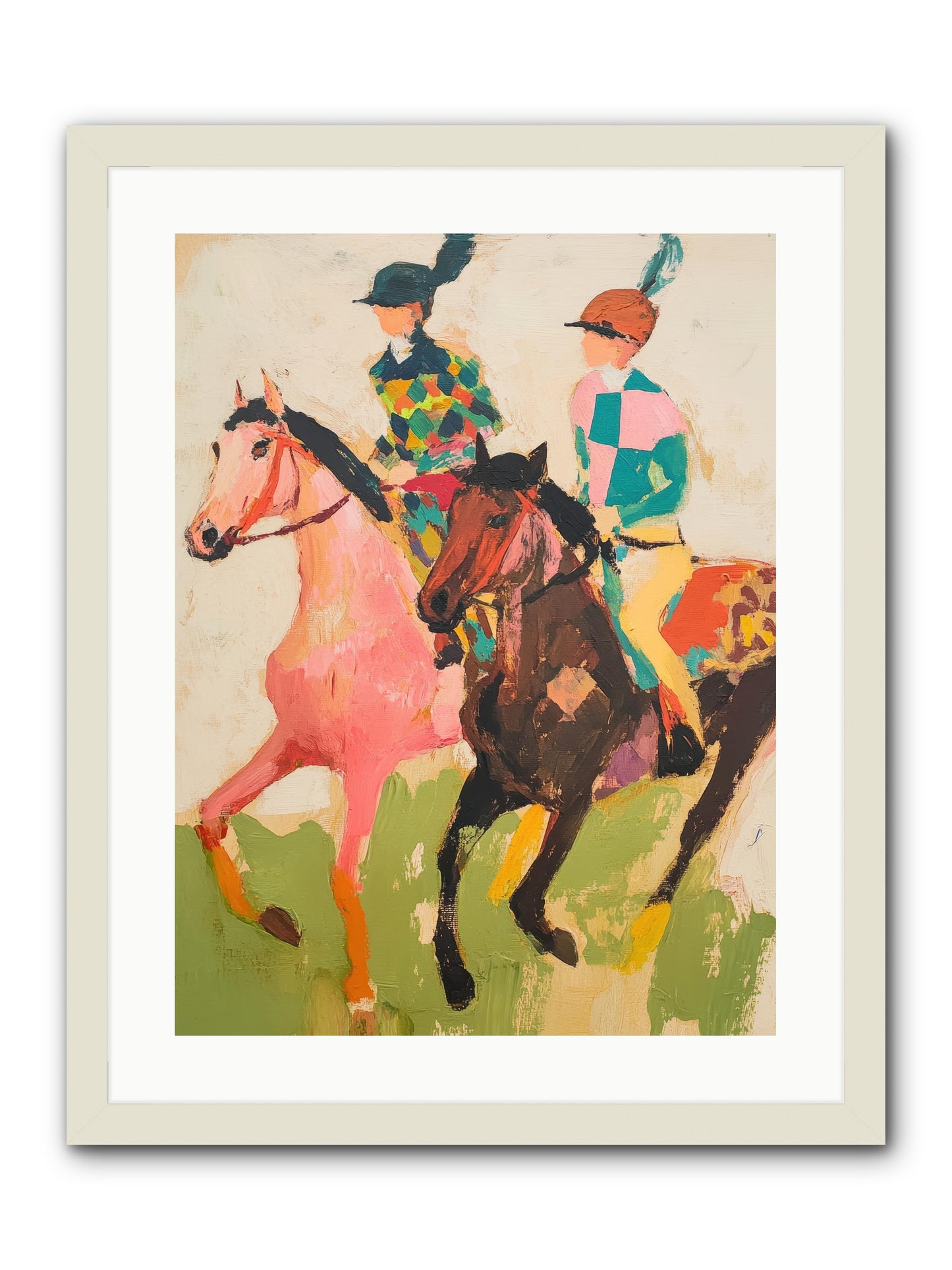 Dreamer's Canter No.2 -- Framed Print - White 18x24
