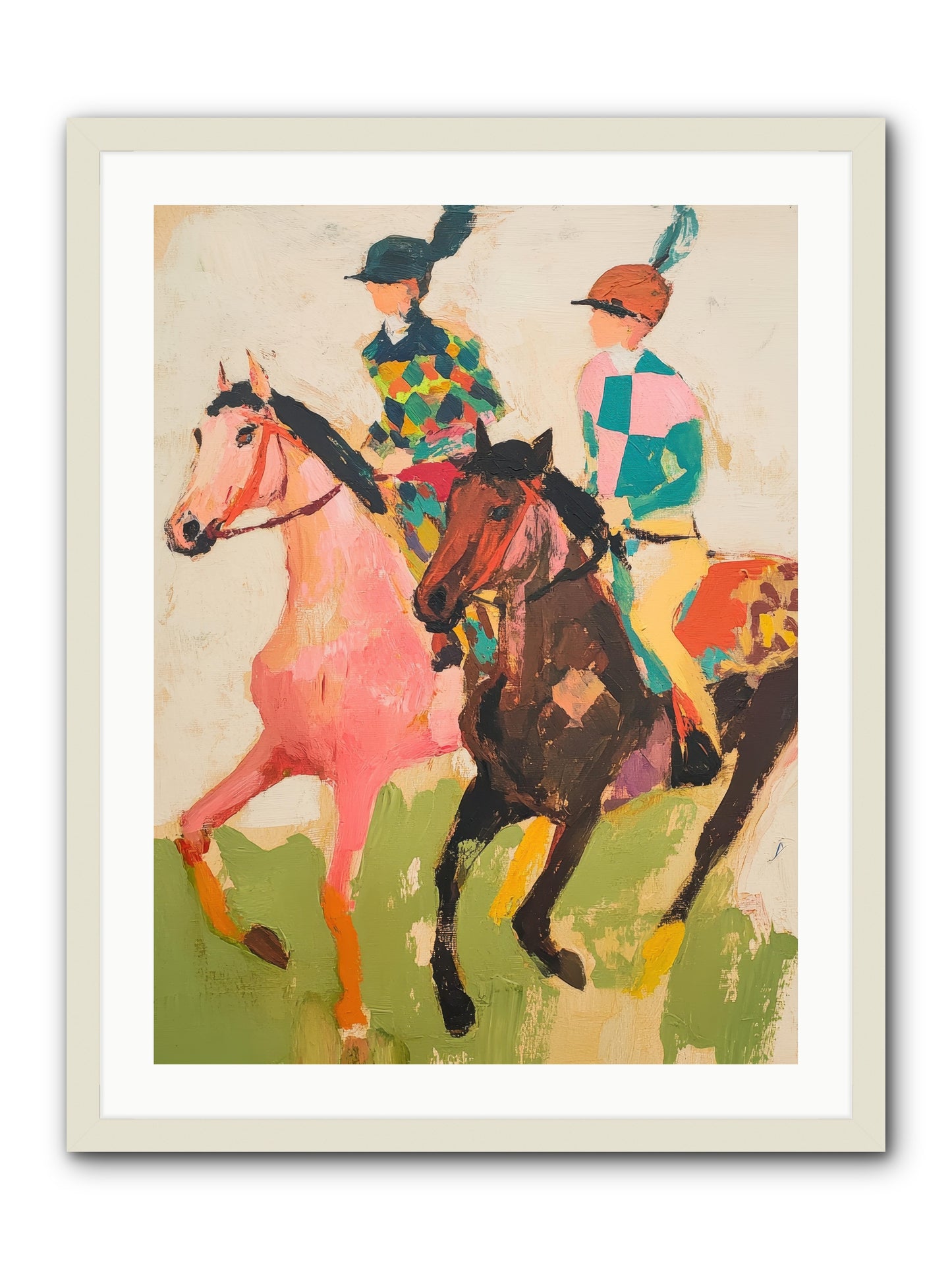 Dreamer's Canter No.2 -- Framed Print - White 24x32