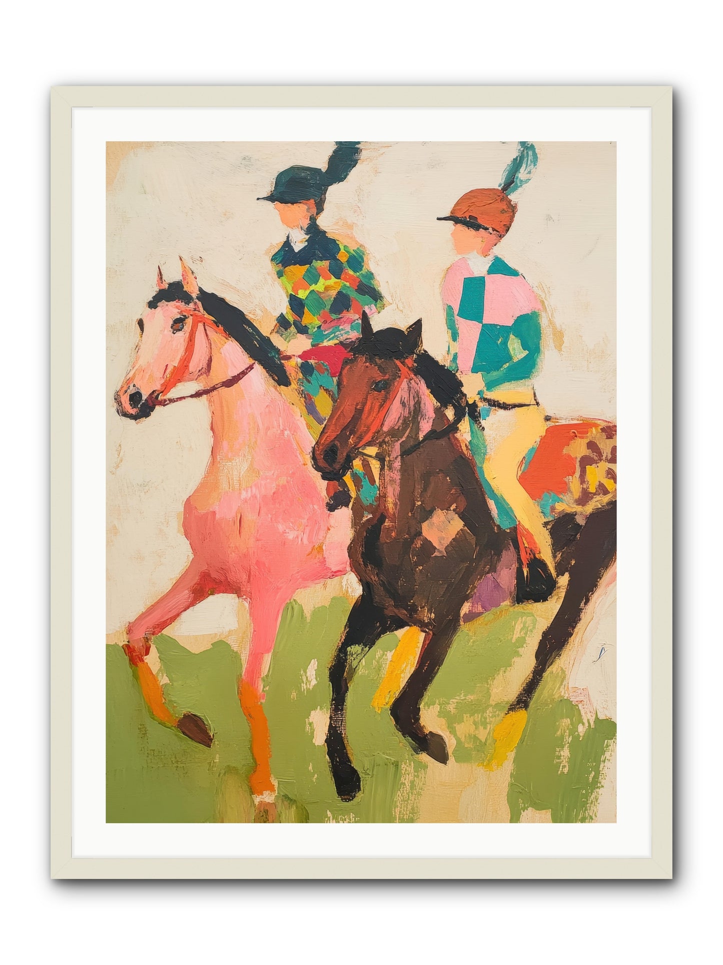 Dreamer's Canter No.2 -- Framed Print - White 30x40