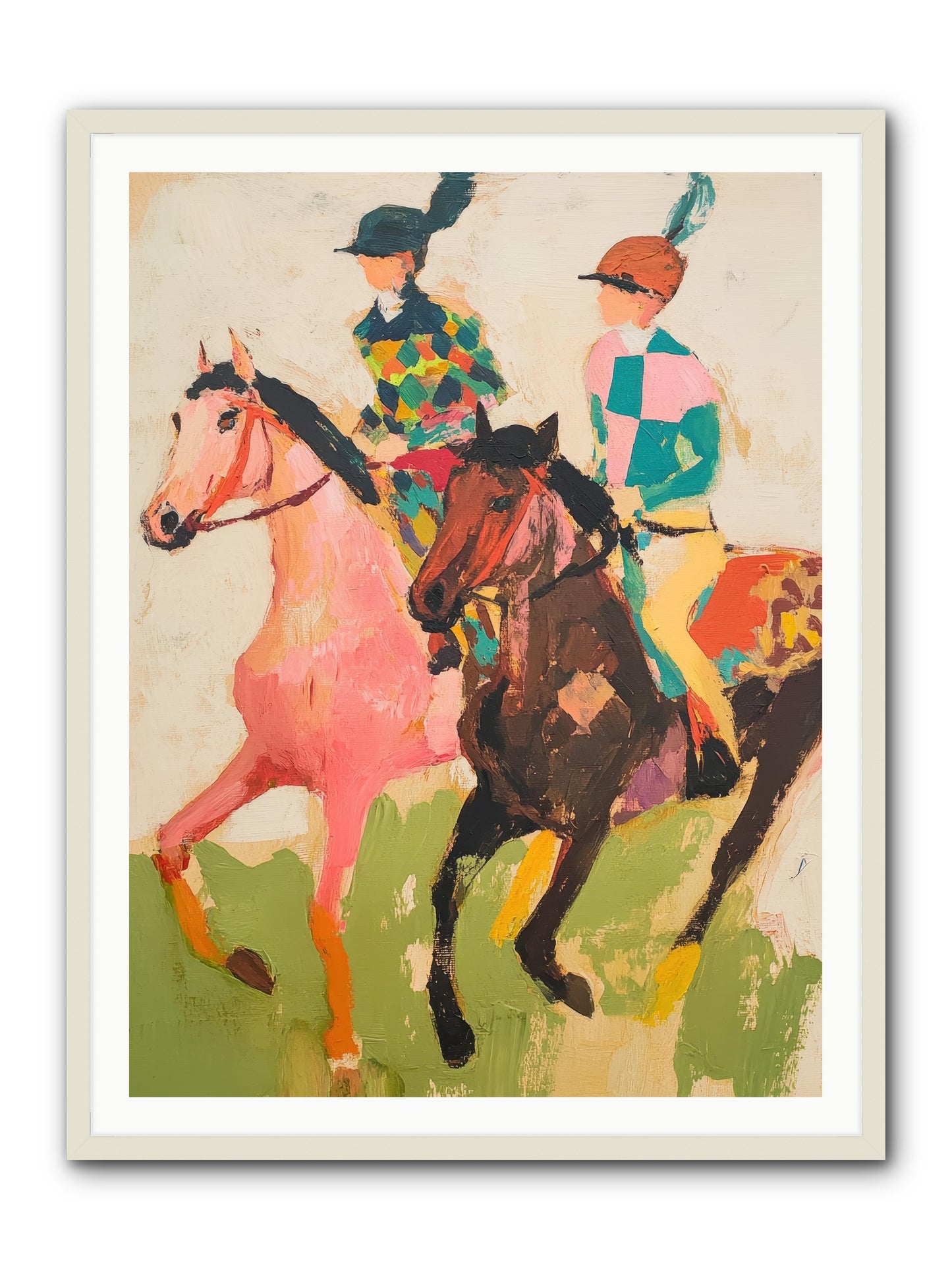 Dreamer's Canter No.2 -- Framed Print - White 36x48