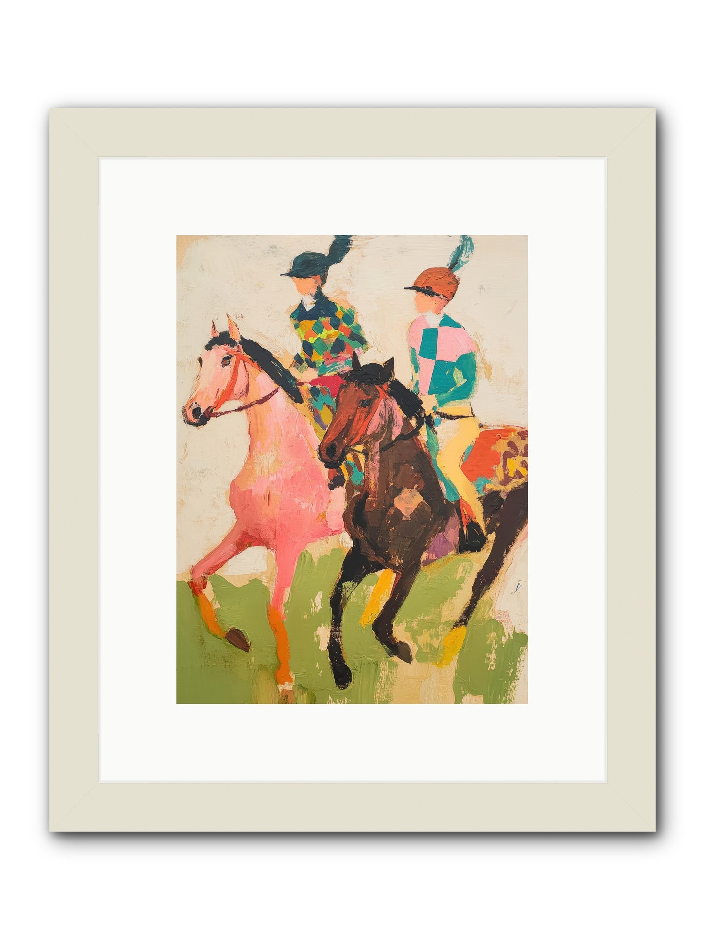 Dreamer's Canter No.2 -- Framed Print - White 9x12
