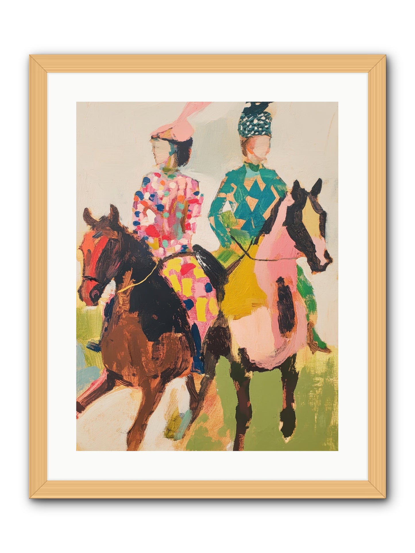 Dreamer's Canter No.3 -- Framed Print - Natural 18x24
