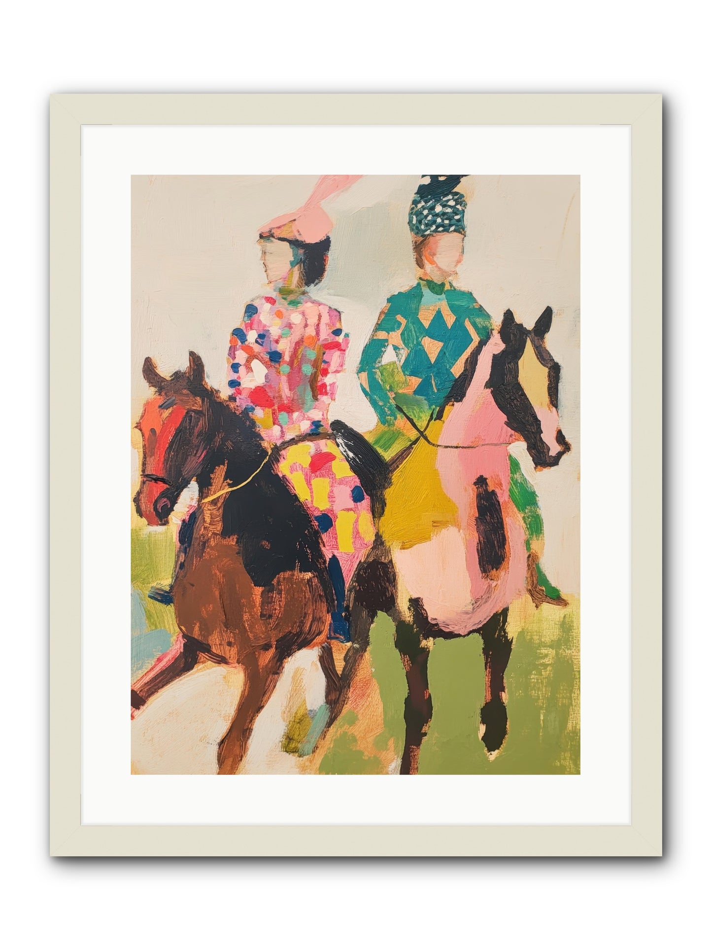 Dreamer's Canter No.3 -- Framed Print - White 18x24