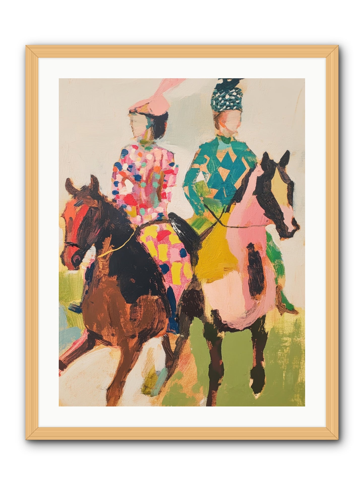 Dreamer's Canter No.3 -- Framed Print - Natural 24x32