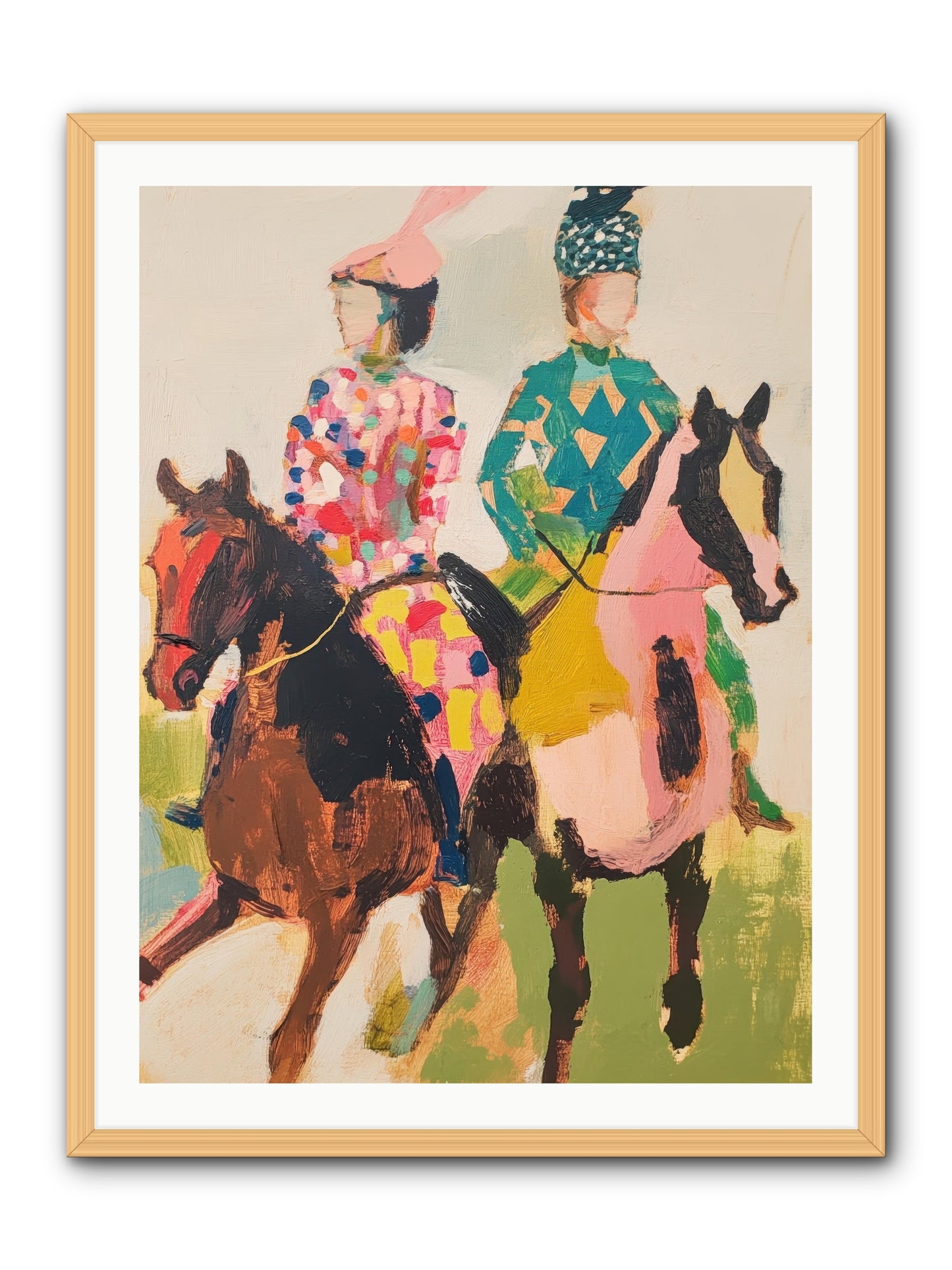 Dreamer's Canter No.3 -- Framed Print - Natural 30x40