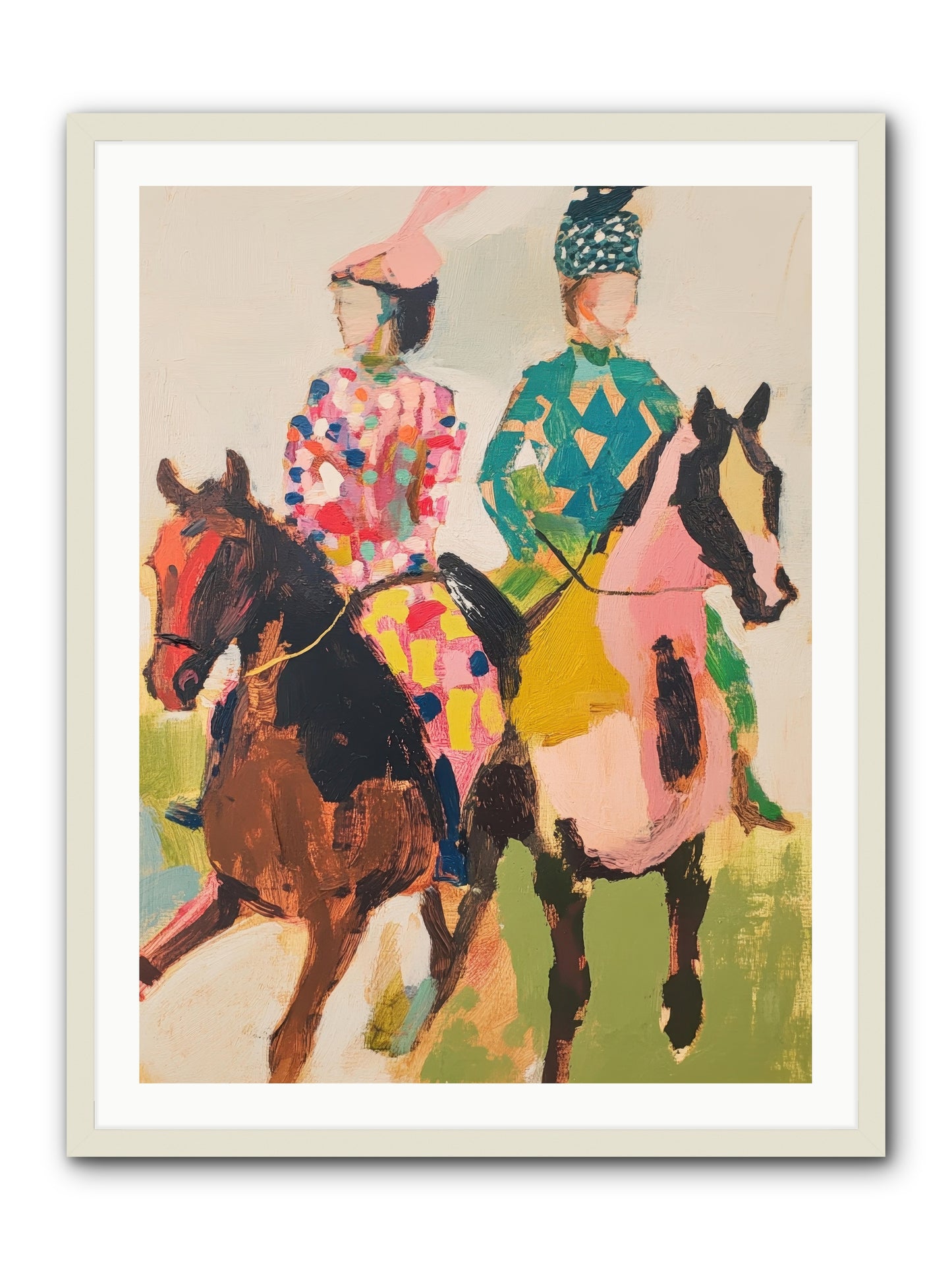 Dreamer's Canter No.3 -- Framed Print - White 30x40