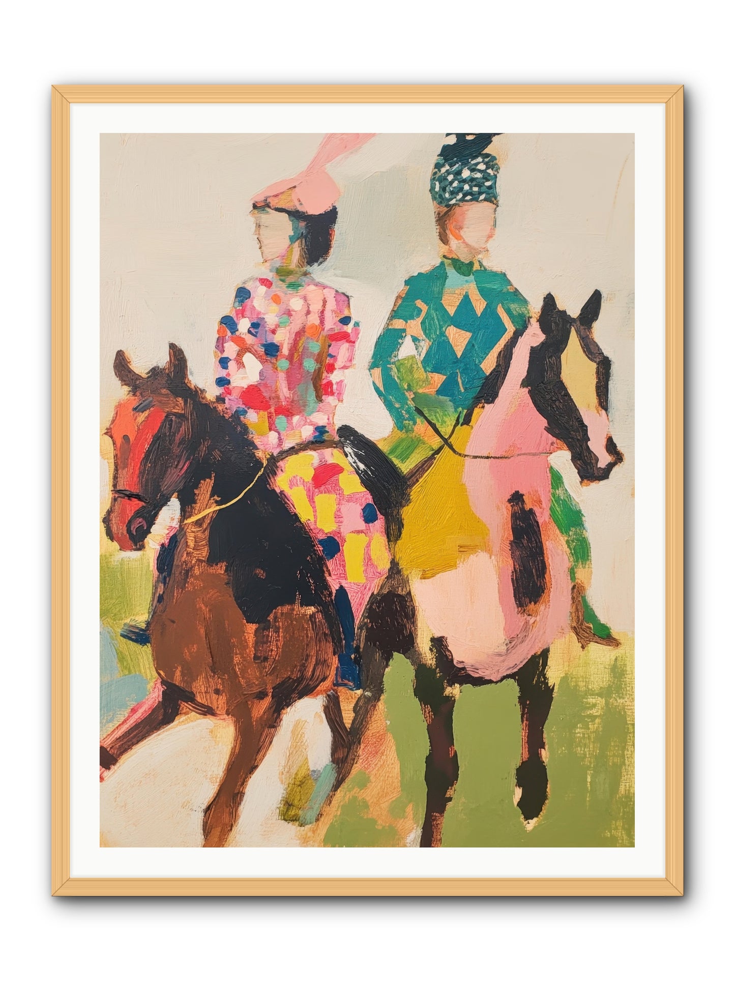 Dreamer's Canter No.3 -- Framed Print - Natural 36x48