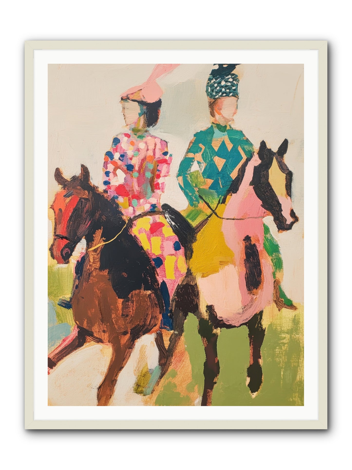 Dreamer's Canter No.3 -- Framed Print - White 36x48