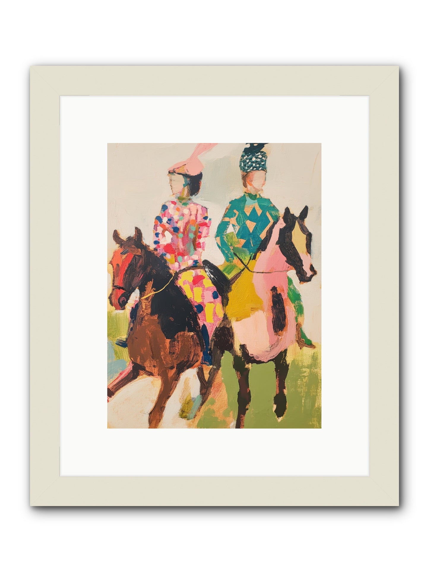 Dreamer's Canter No.3 -- Framed Print - White 9x12