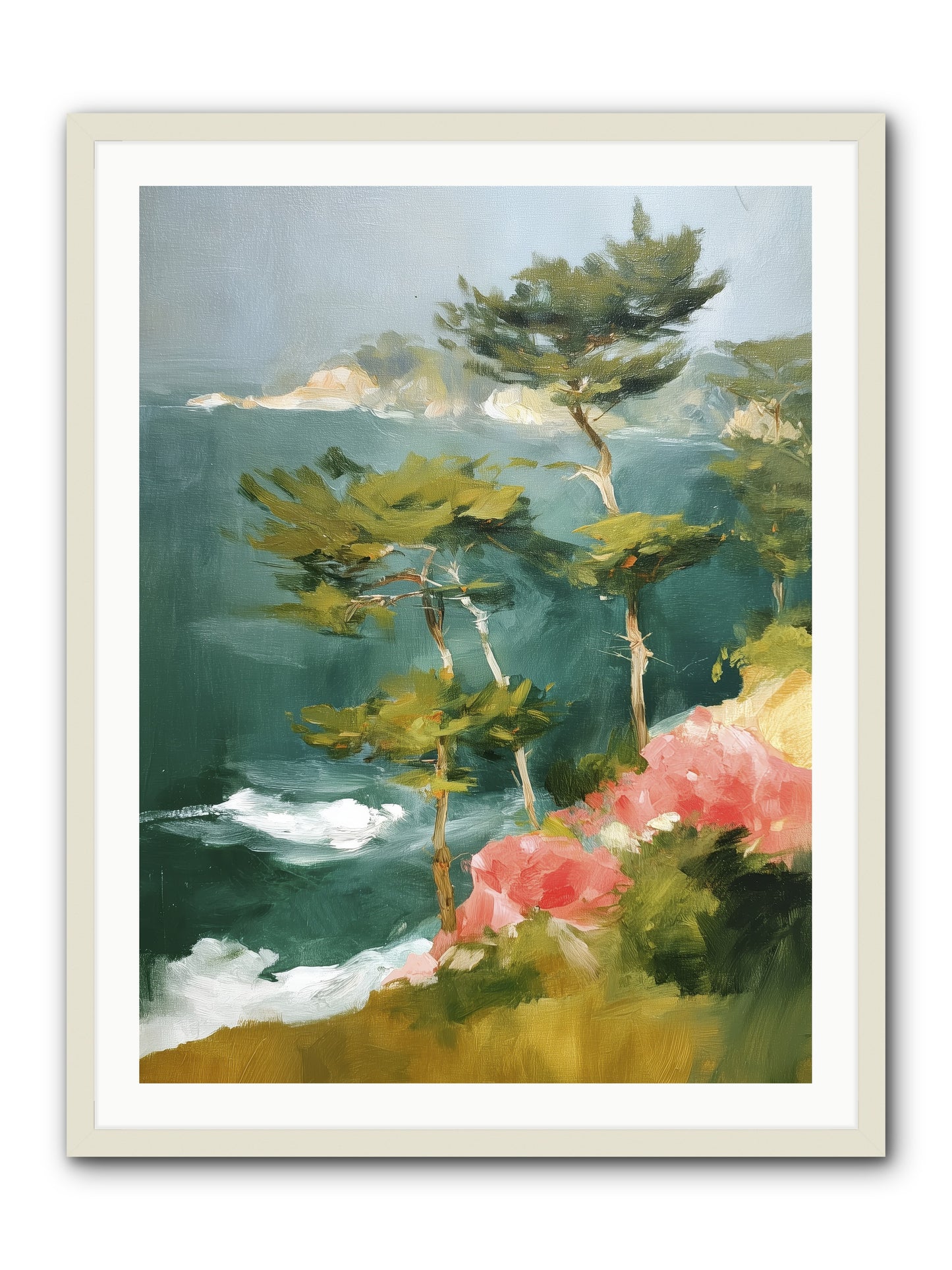 Dreaming Air -- Framed Print - White 30x40
