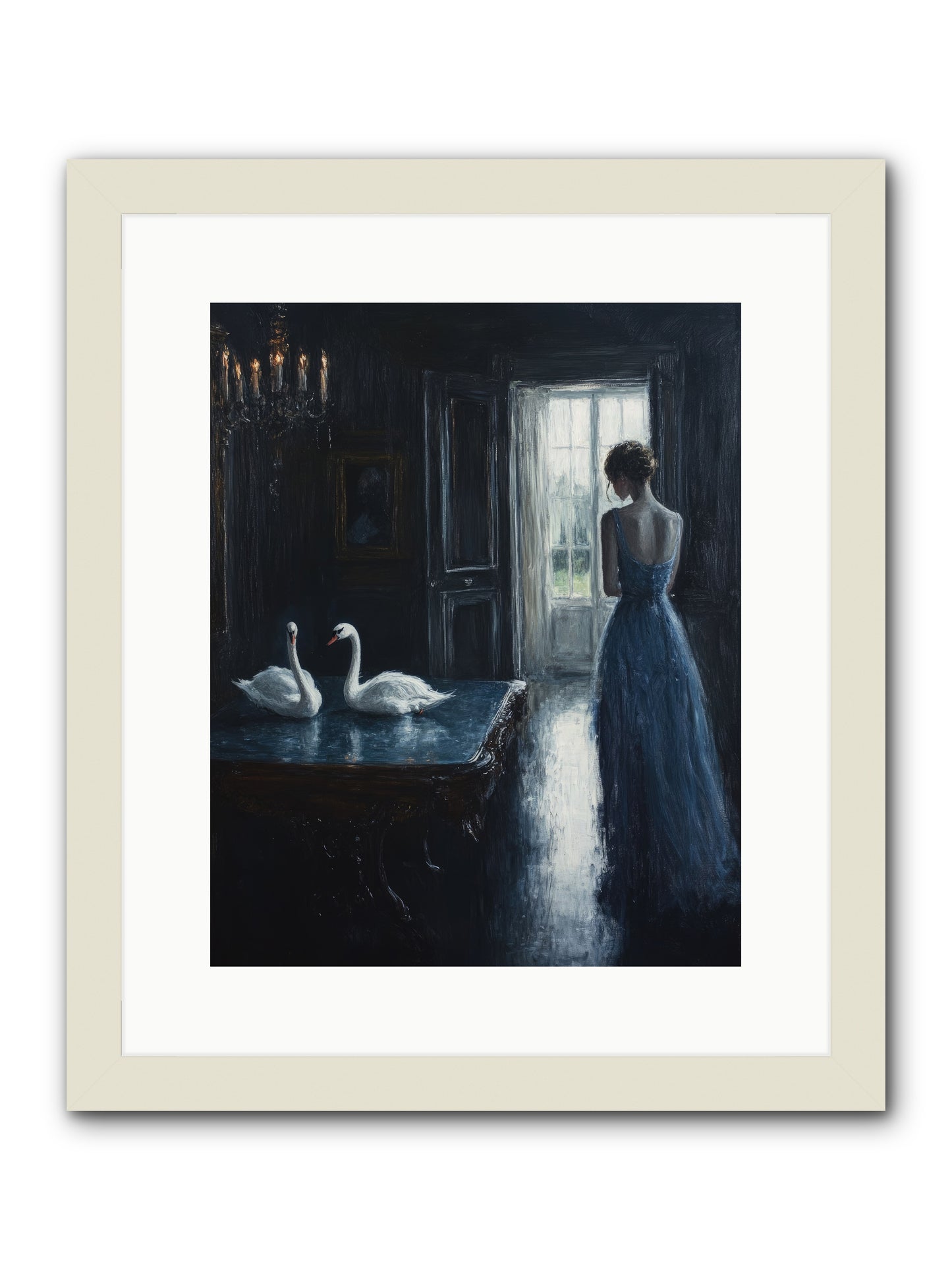 Dreams Beyond Time -- Framed Print - White 12x15