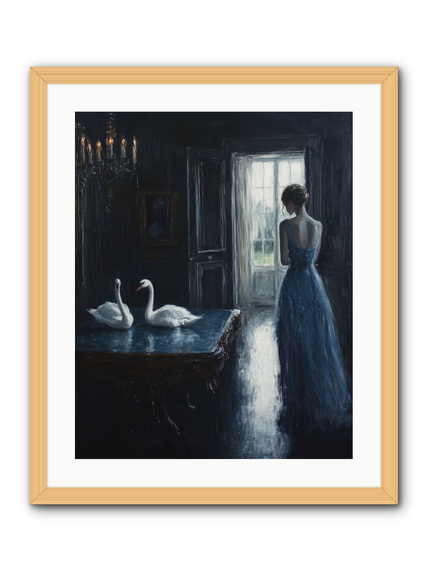 Dreams Beyond Time -- Framed Print - Natural 20x25