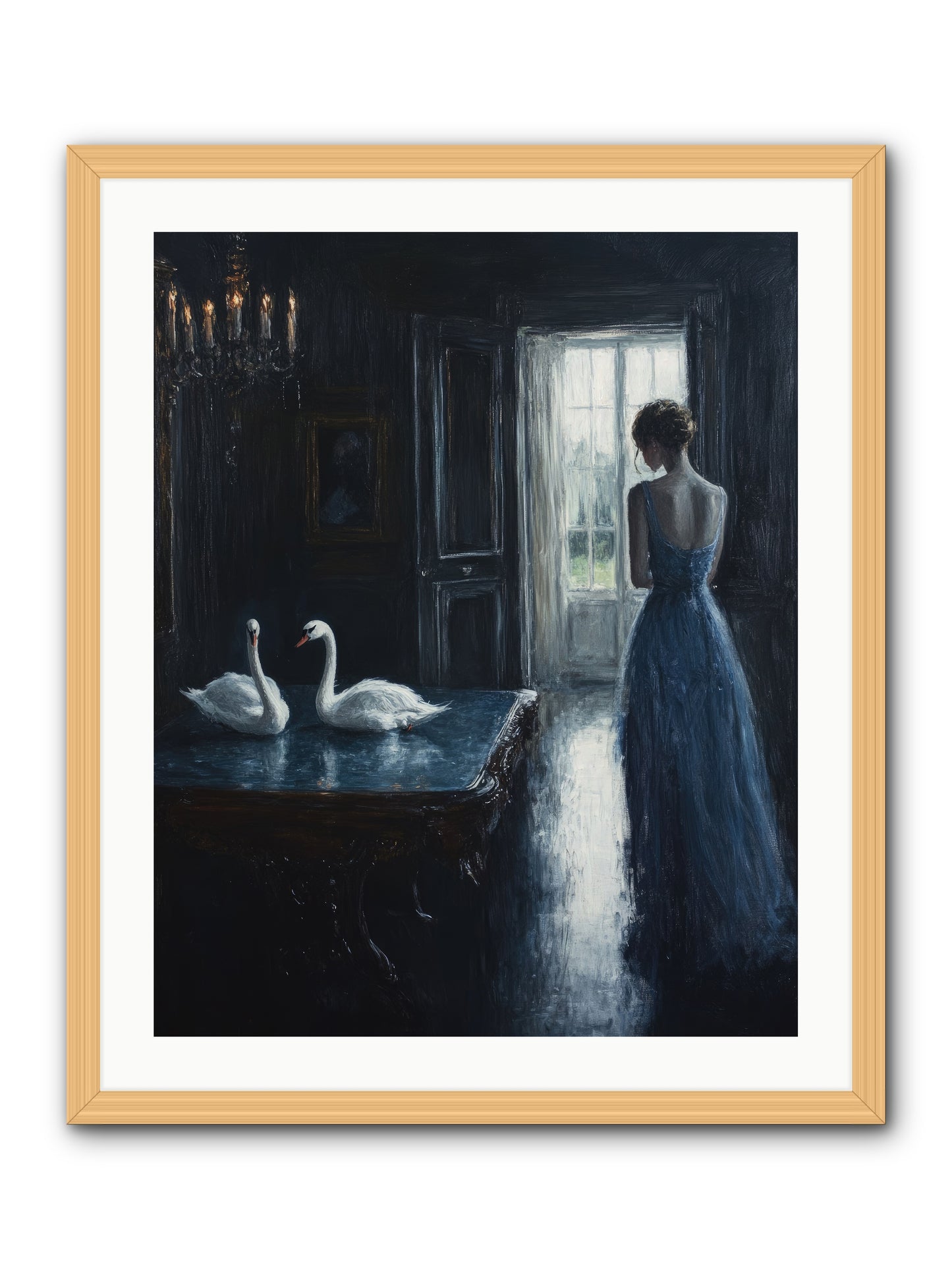 Dreams Beyond Time -- Framed Print - Natural 24x30
