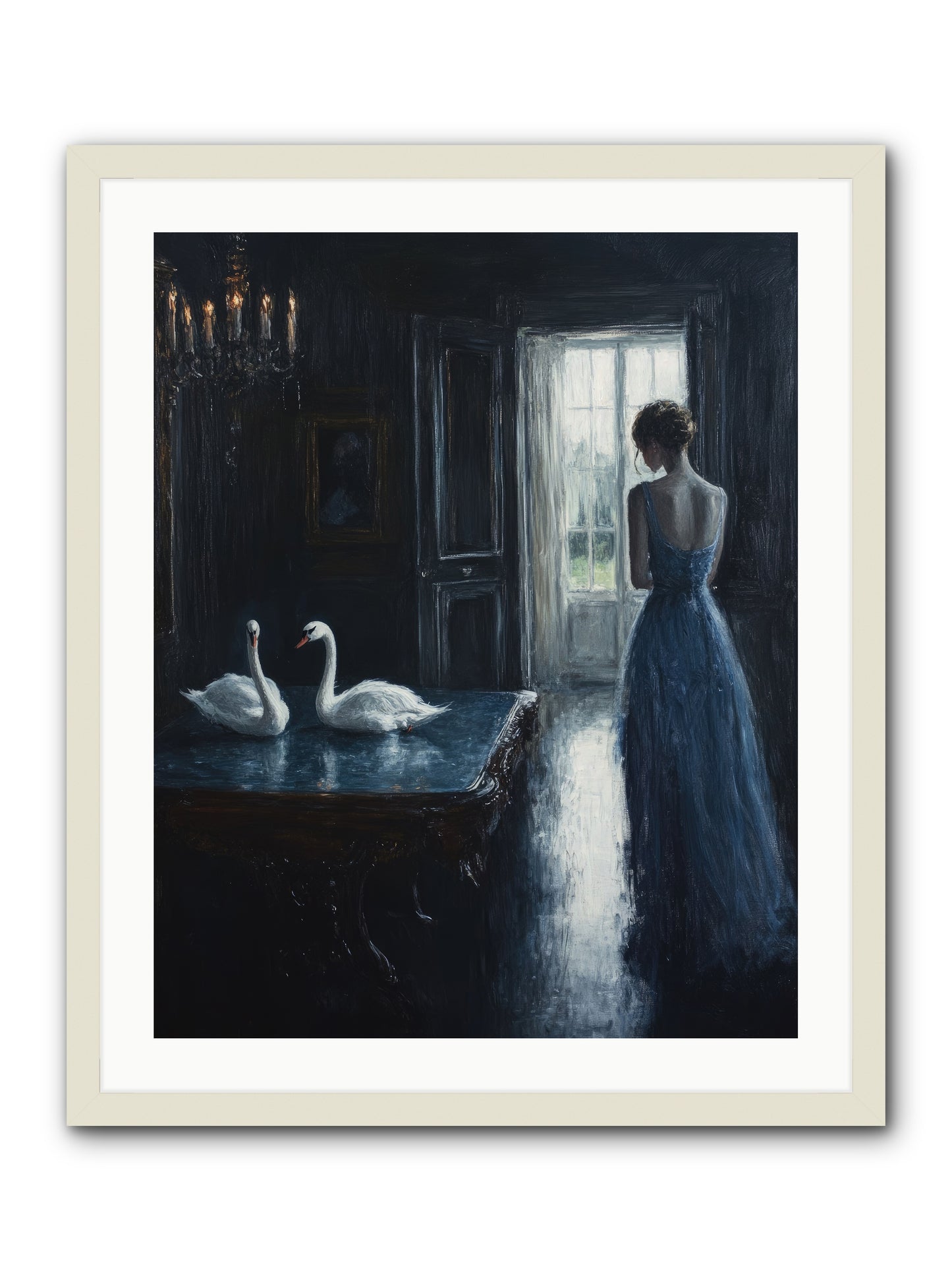 Dreams Beyond Time -- Framed Print - White 24x30