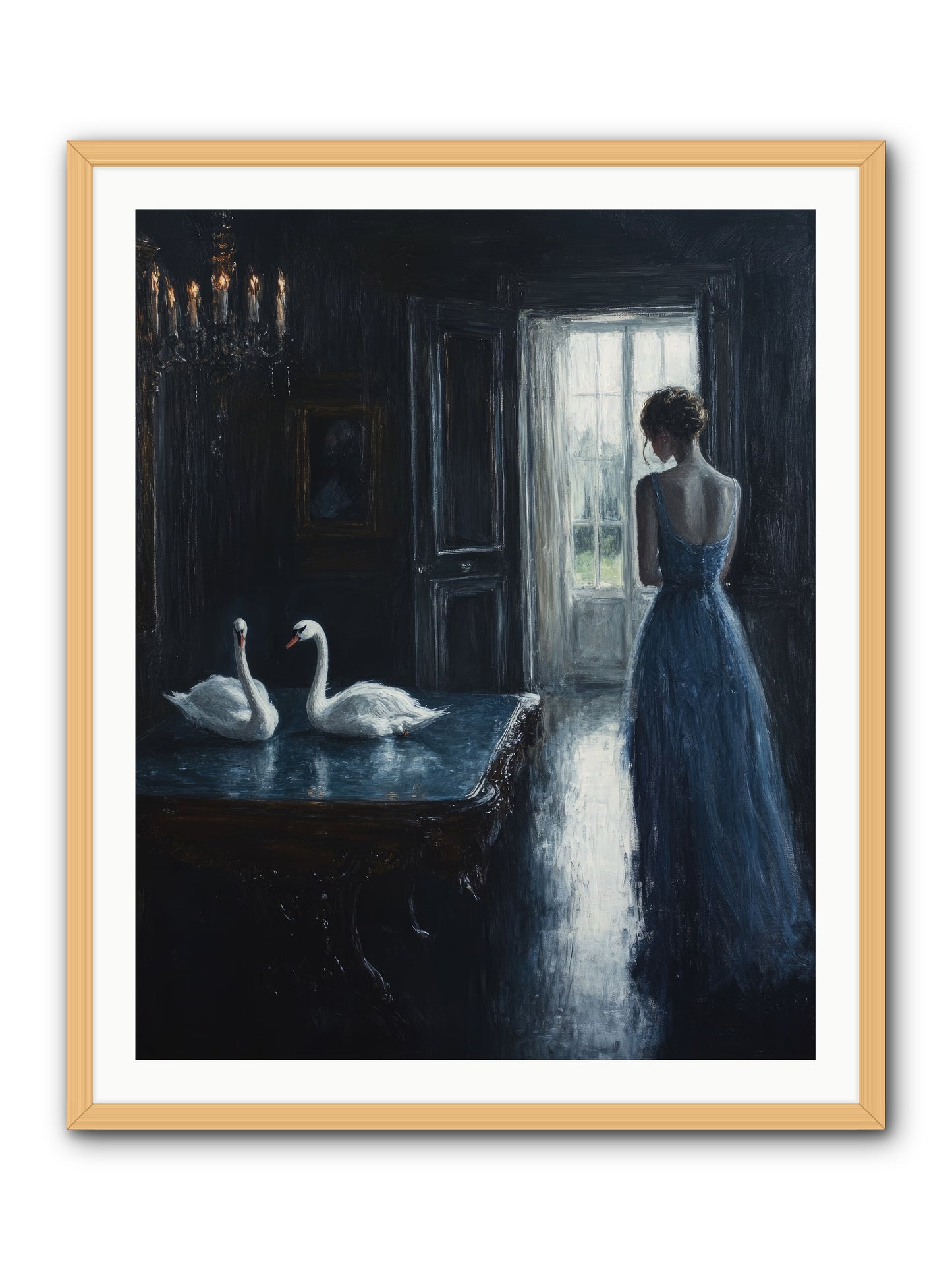 Dreams Beyond Time -- Framed Print - Natural 32x40