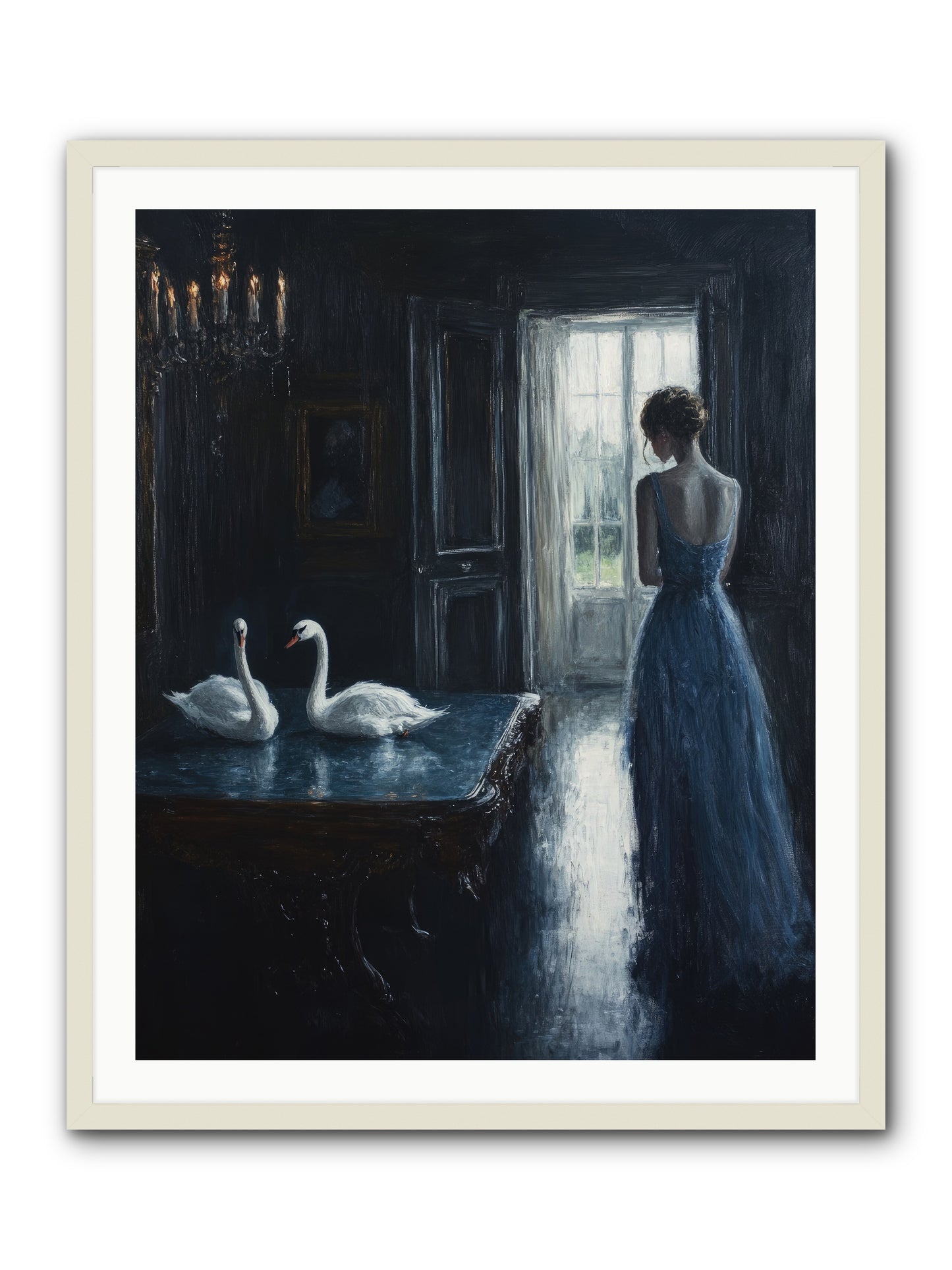 Dreams Beyond Time -- Framed Print - White 32x40