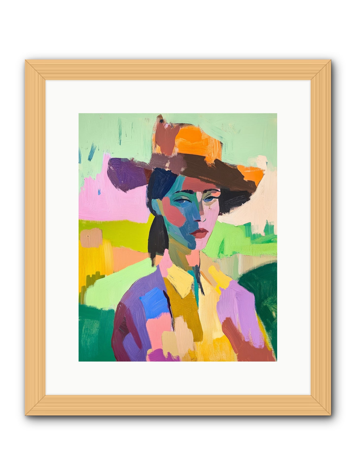 Dreams In Desert Rose -- Framed Print - Natural 12x15