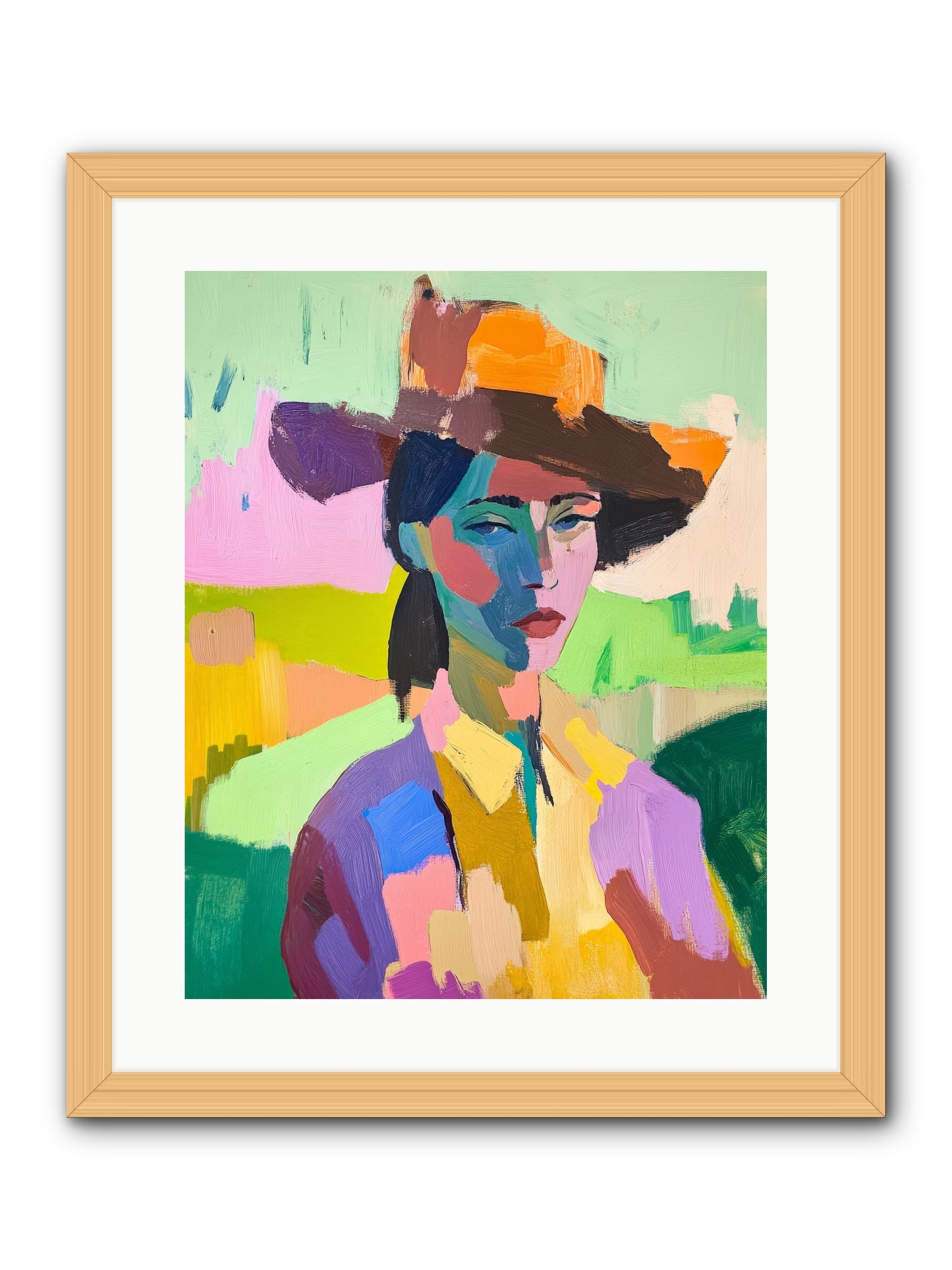Dreams In Desert Rose -- Framed Print - Natural 16x20