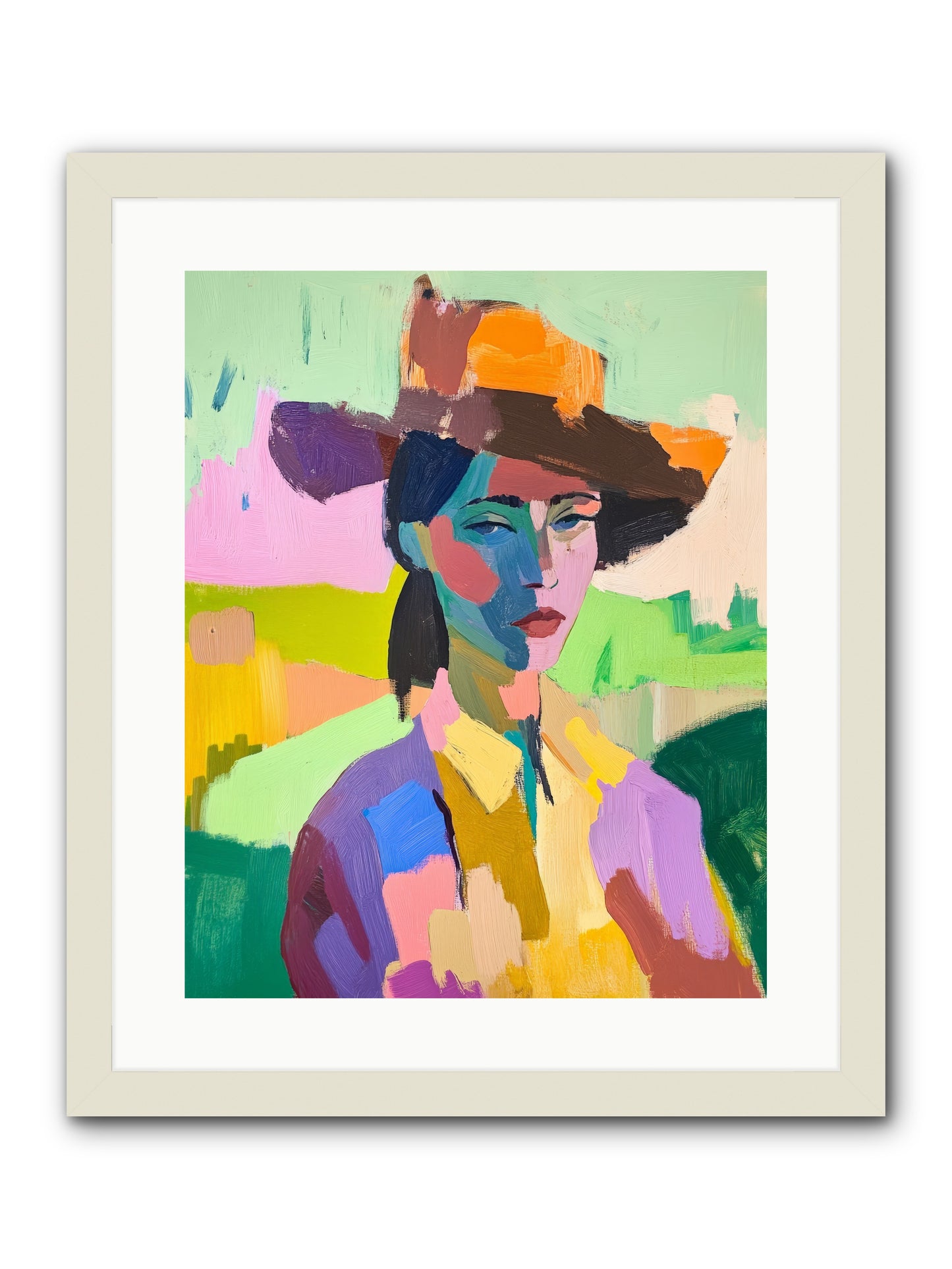 Dreams In Desert Rose -- Framed Print - White 16x20