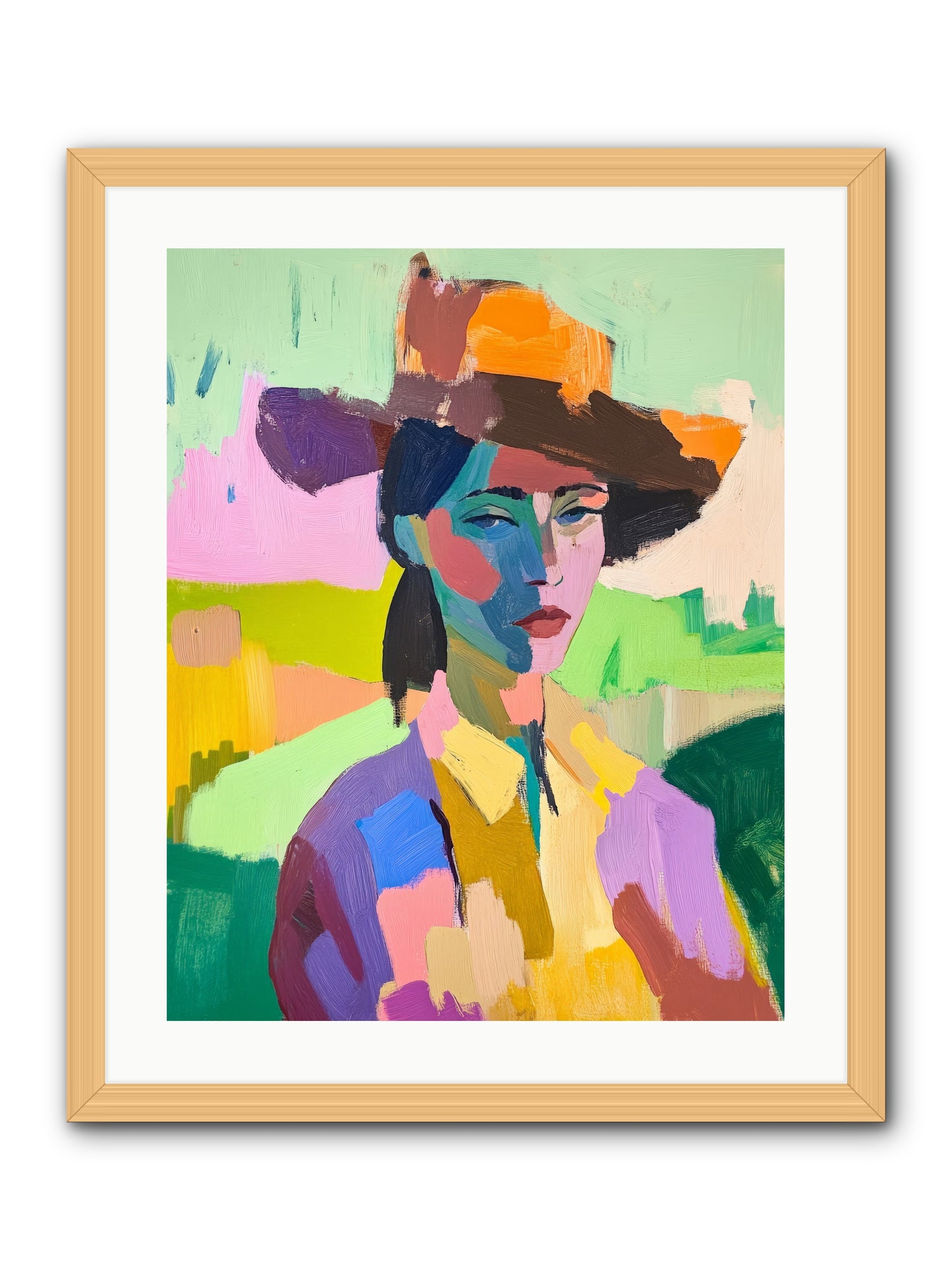 Dreams In Desert Rose -- Framed Print - Natural 20x25